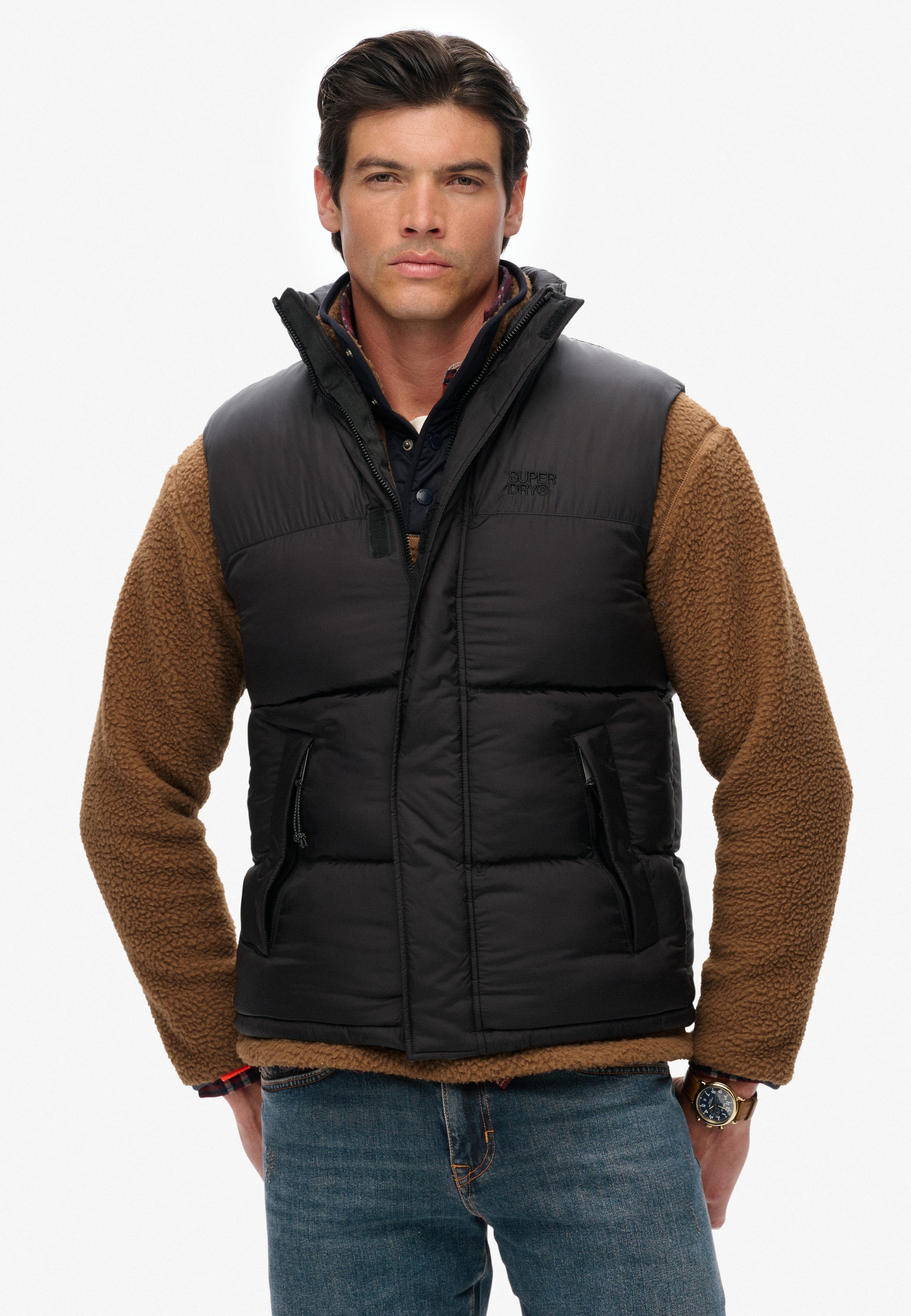 Black Puffer Gilet