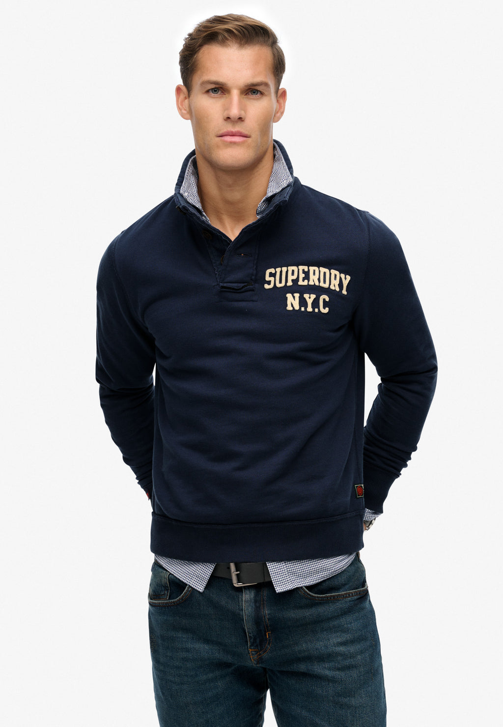 سويت شيرت رياضي عتيق من نوع Henley