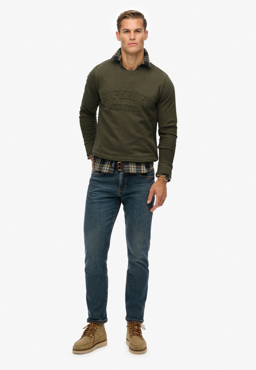 Athletic Embossed Sweatshirt