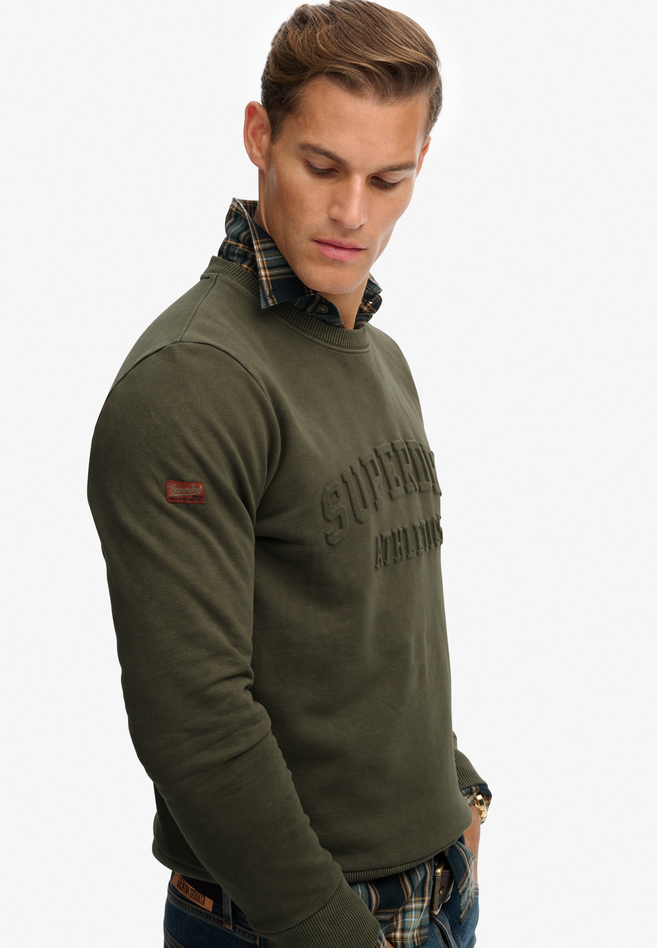 Athletic Embossed Sweatshirt