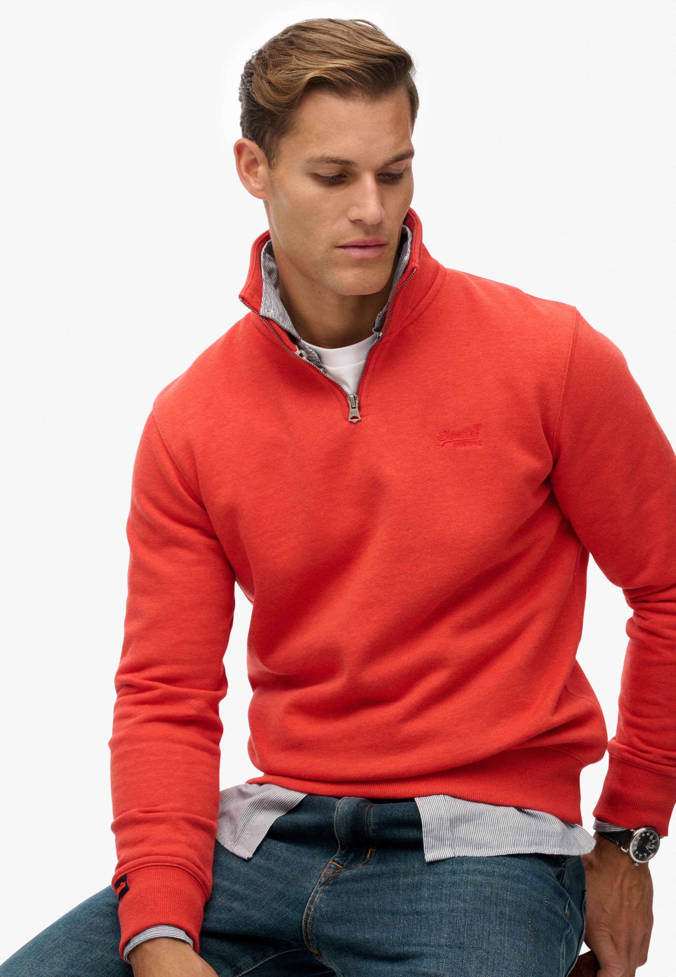 Essential Logo Half Zip Sweatshirt