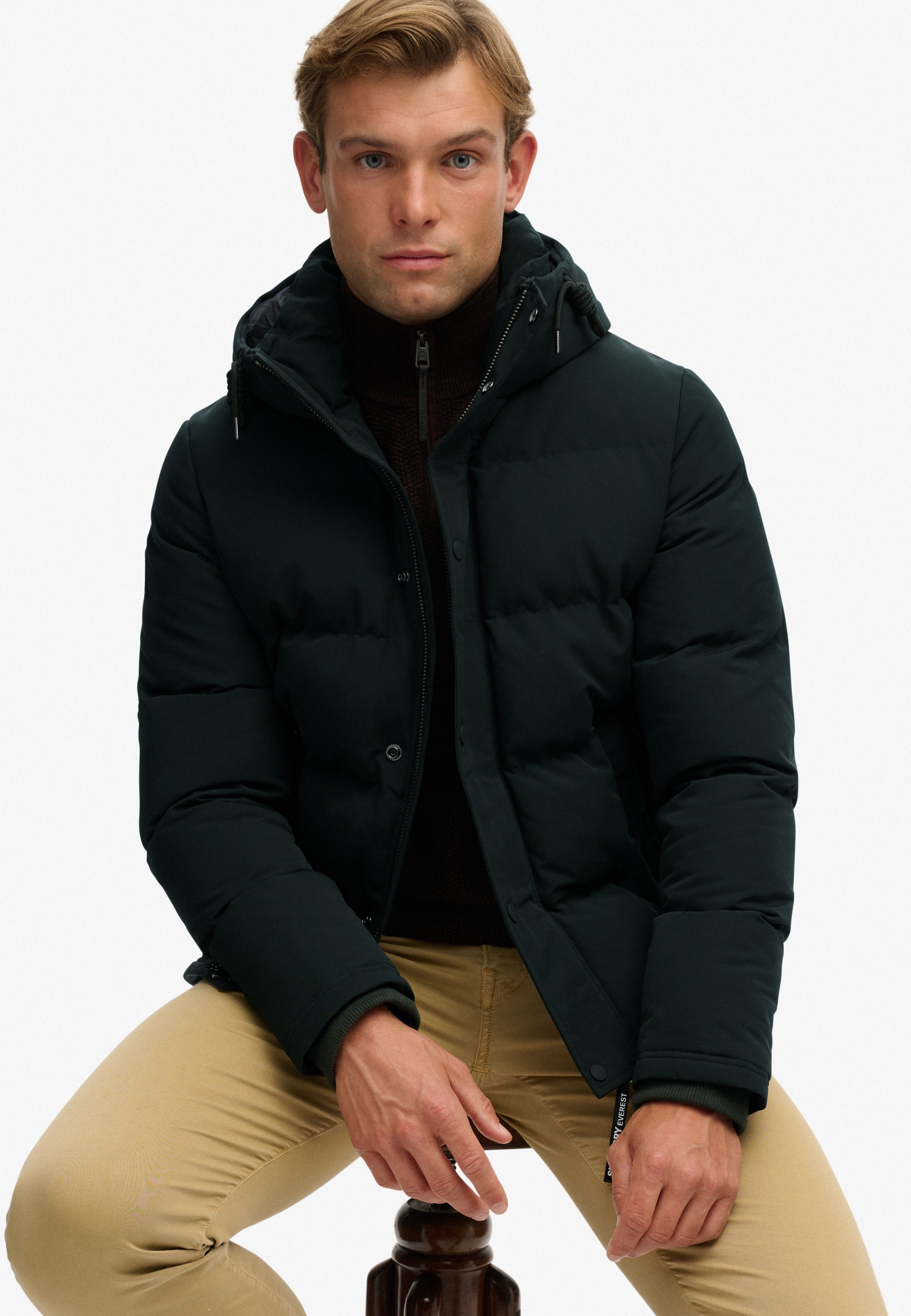 Everest Short Hooded Puffer Jacket