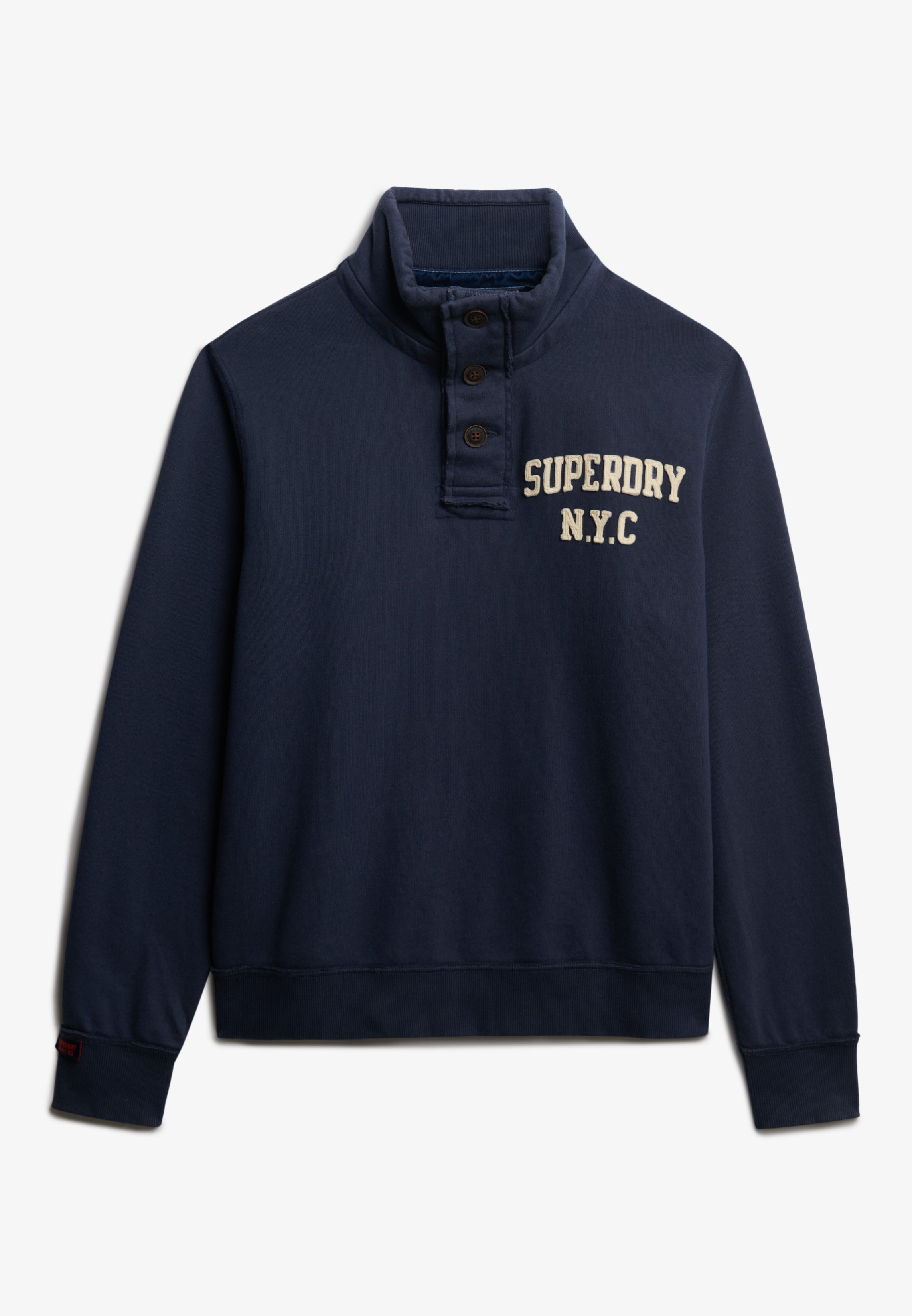 Vintage Athletic Henley Sweatshirt