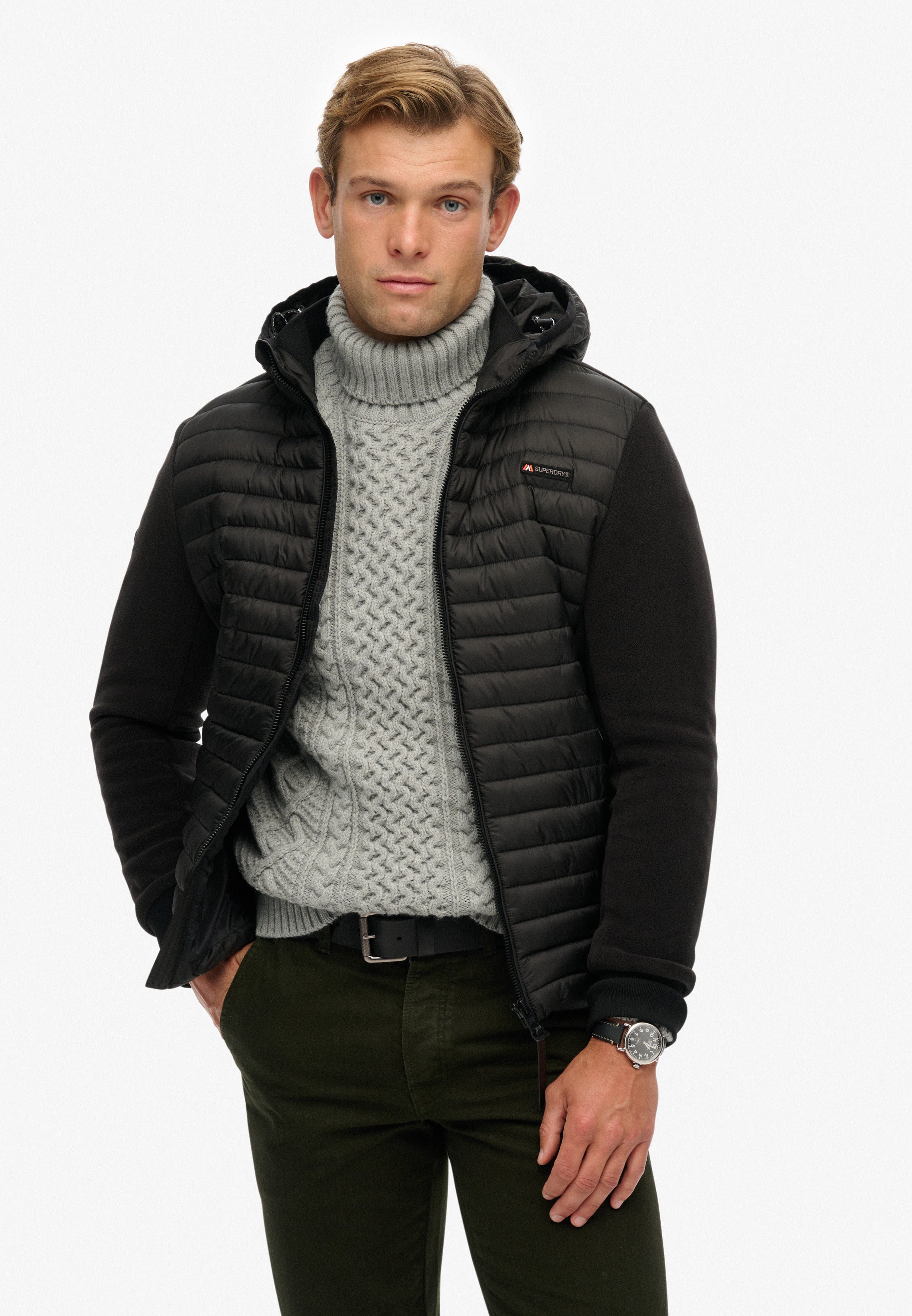Hooded Storm Fleece Hybrid Jacket