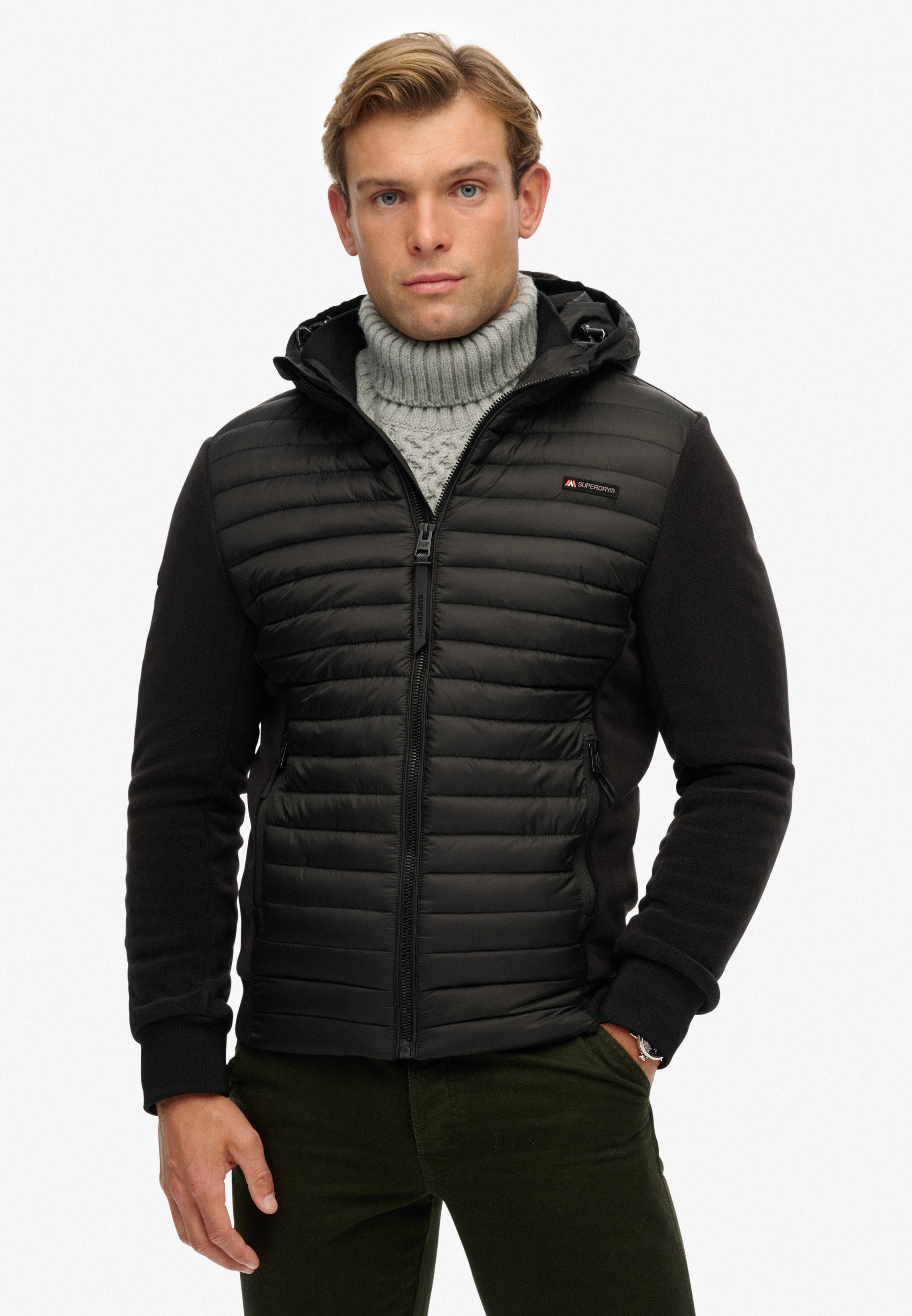 Hooded Storm Fleece Hybrid Jacket