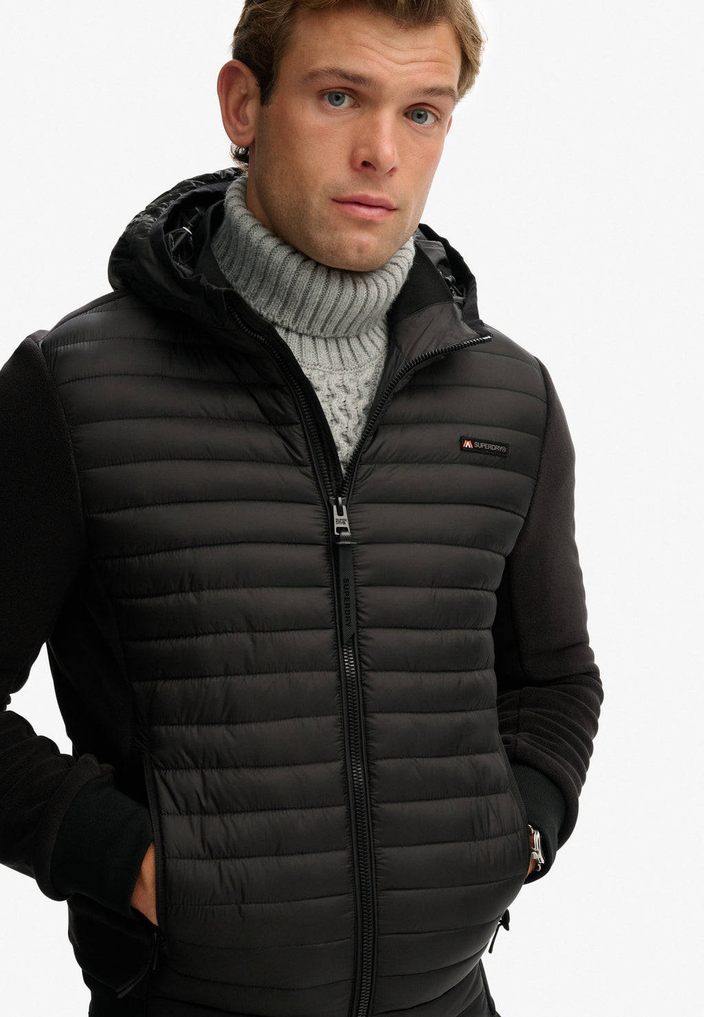 Hooded Storm Fleece Hybrid Jacket