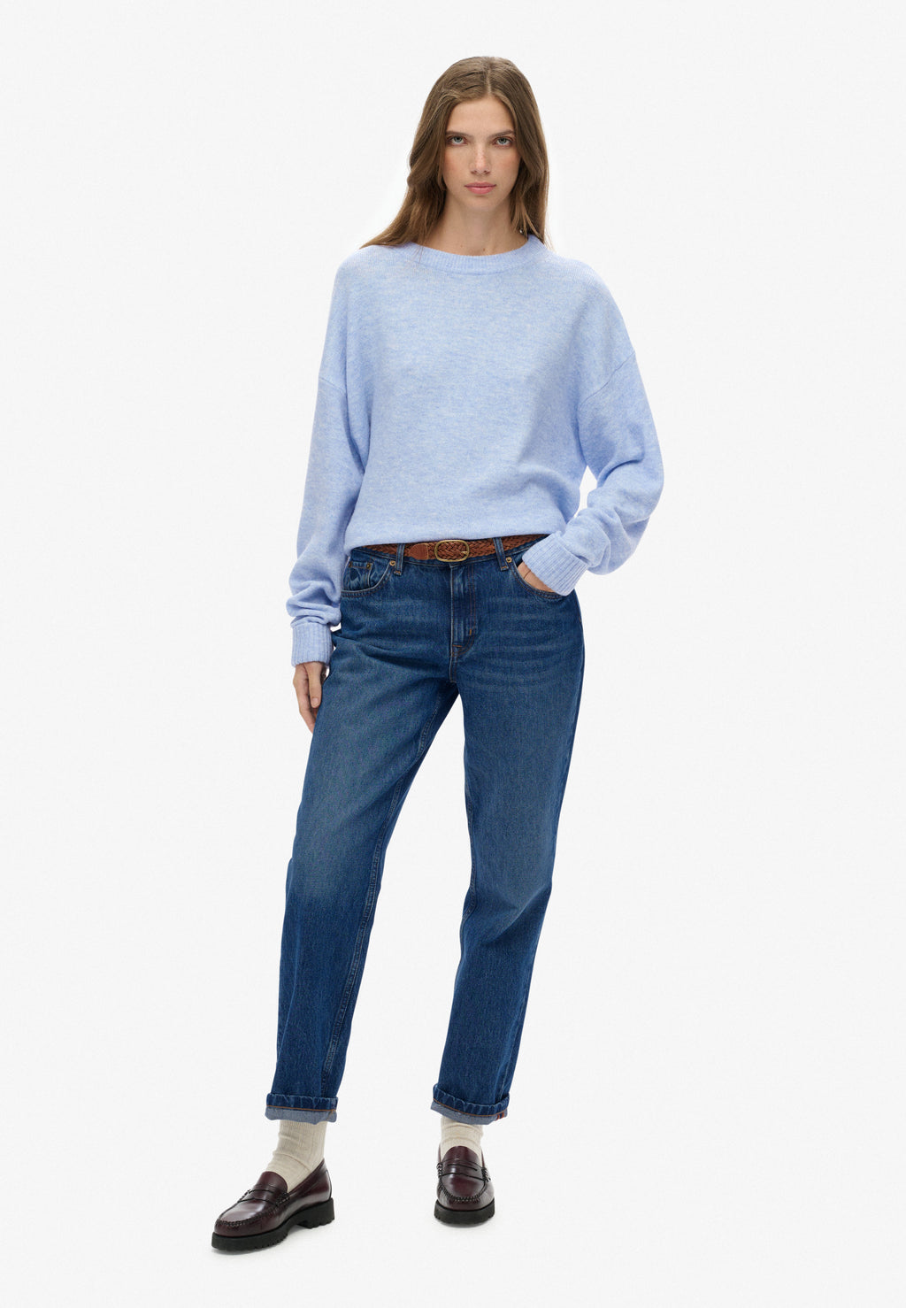 Slouchy Crew Neck Jumper