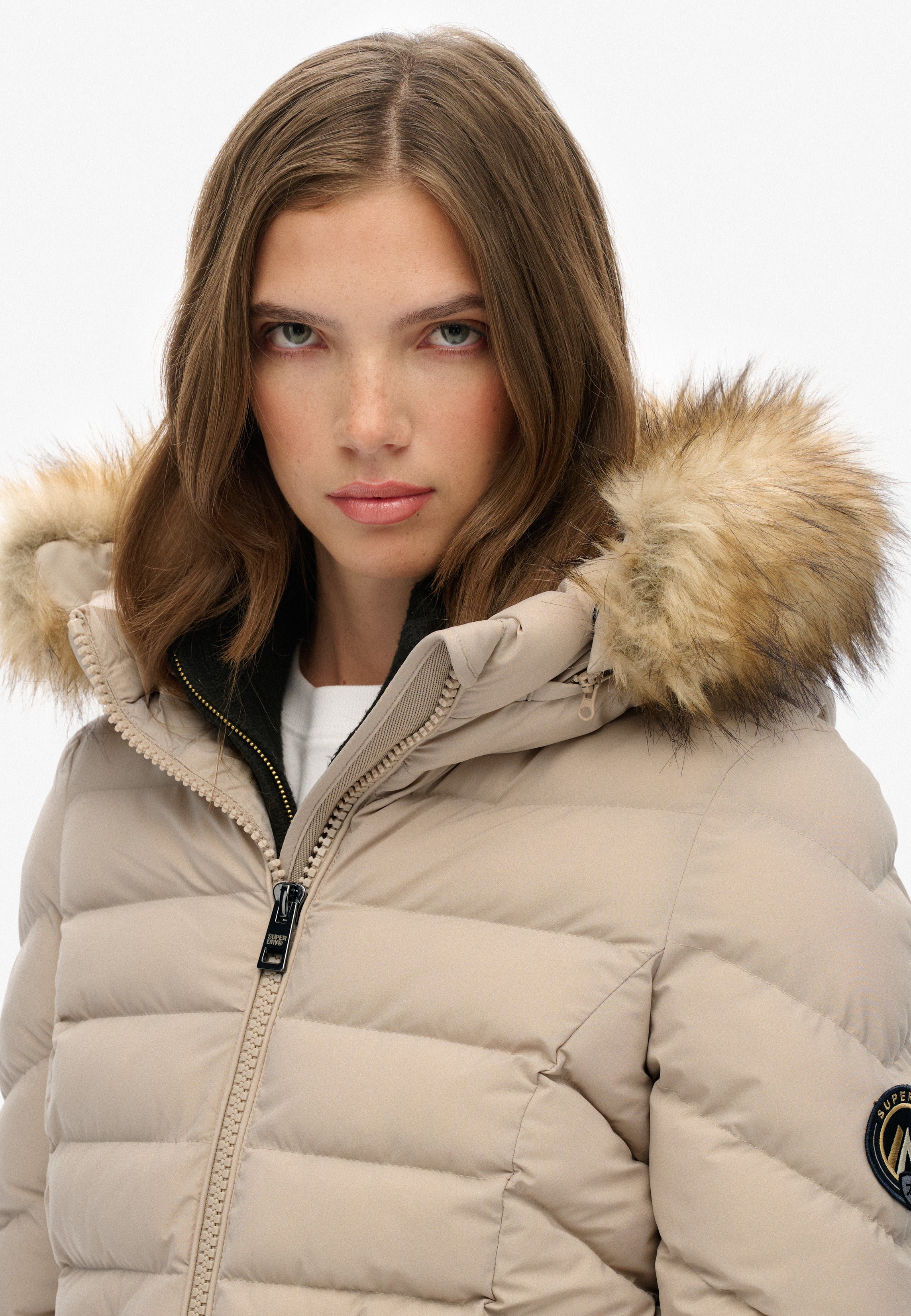 Fuji Faux Fur Hood Mid Length