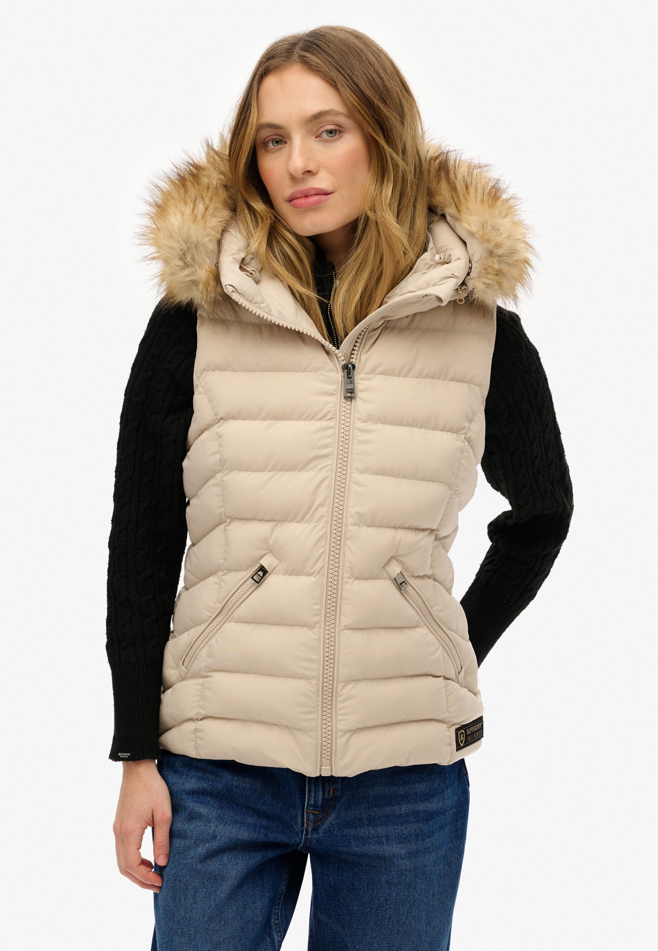 Fuji Faux Fur Hooded Gilet