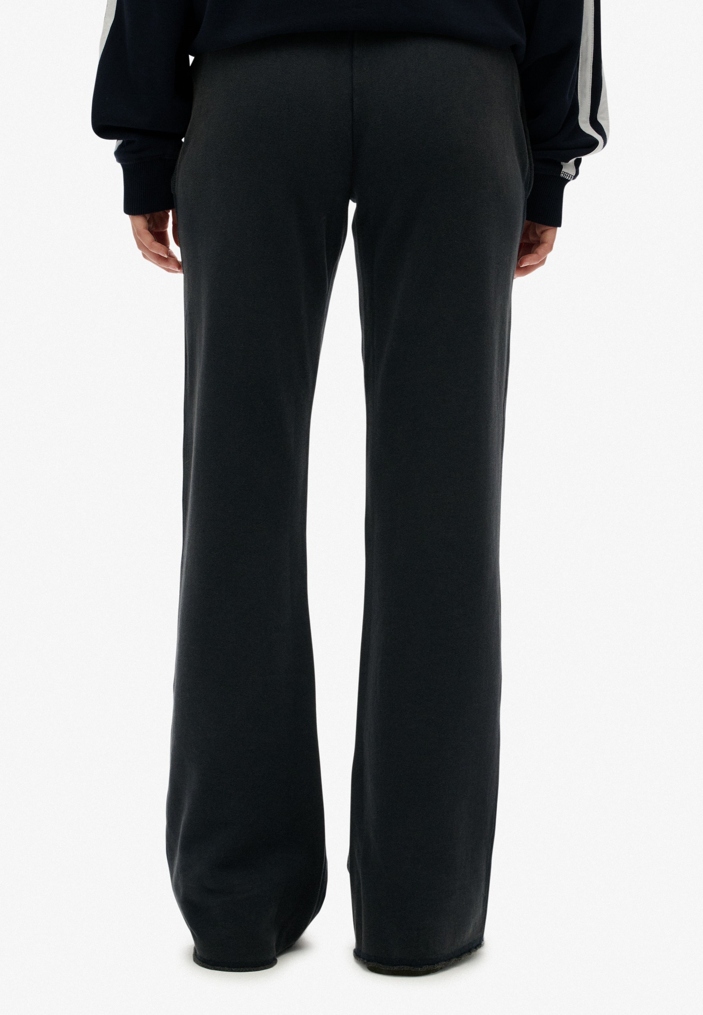 Athletic Embroidered Flare Joggers