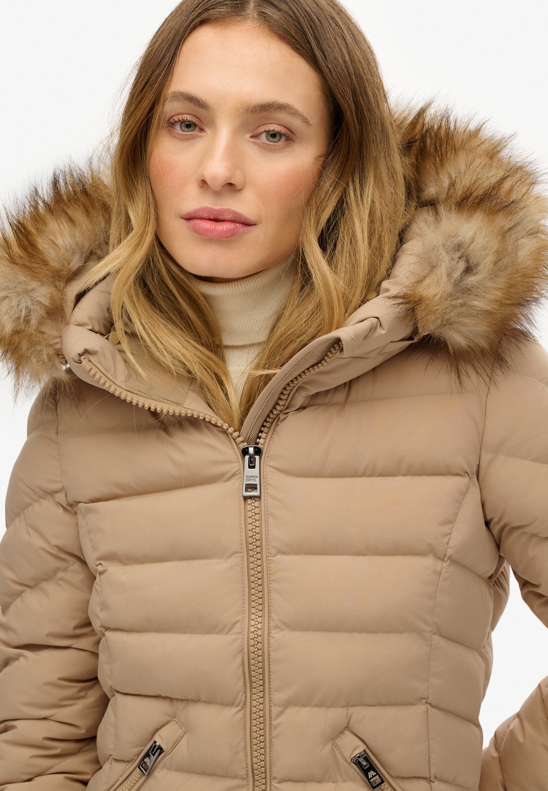 Fuji Faux Fur Hooded Longline