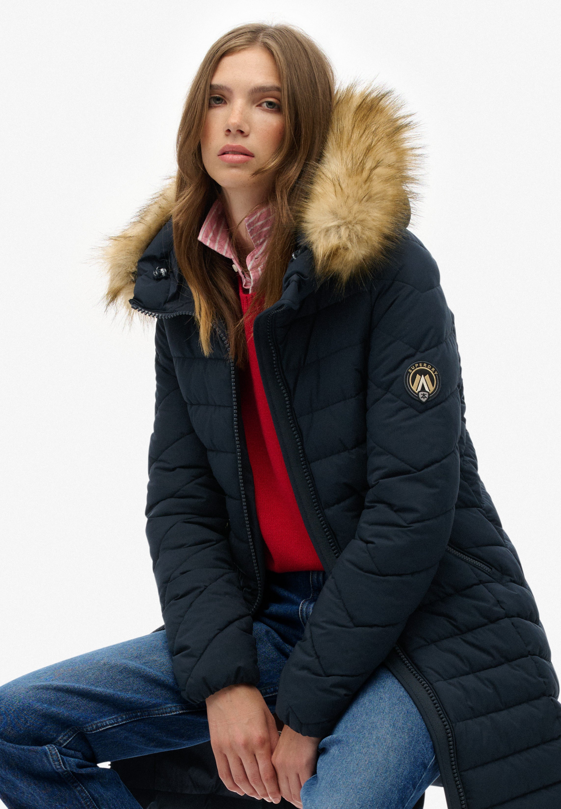 Fuji Faux Fur Hood Mid Length