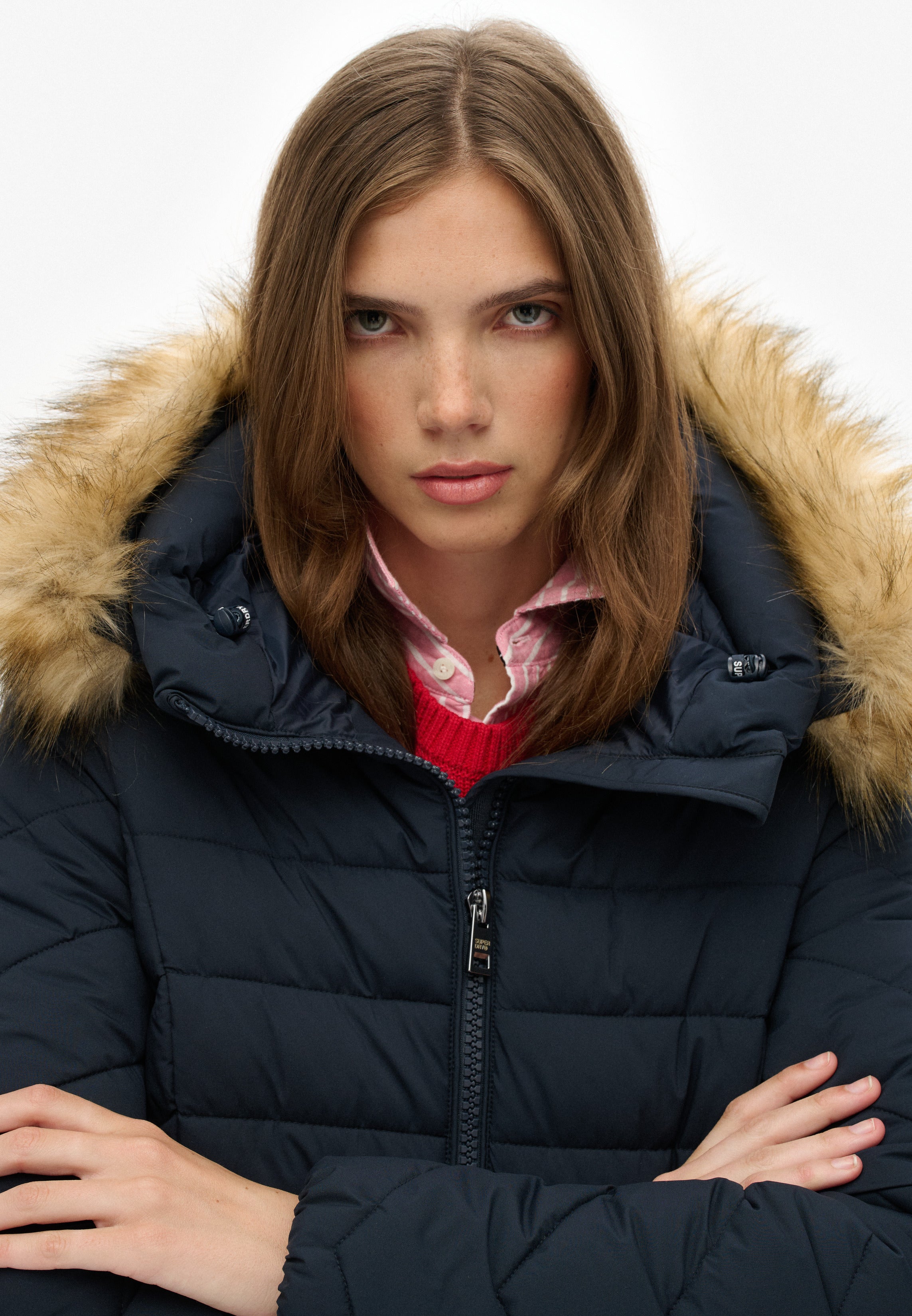 Fuji Faux Fur Hood Mid Length