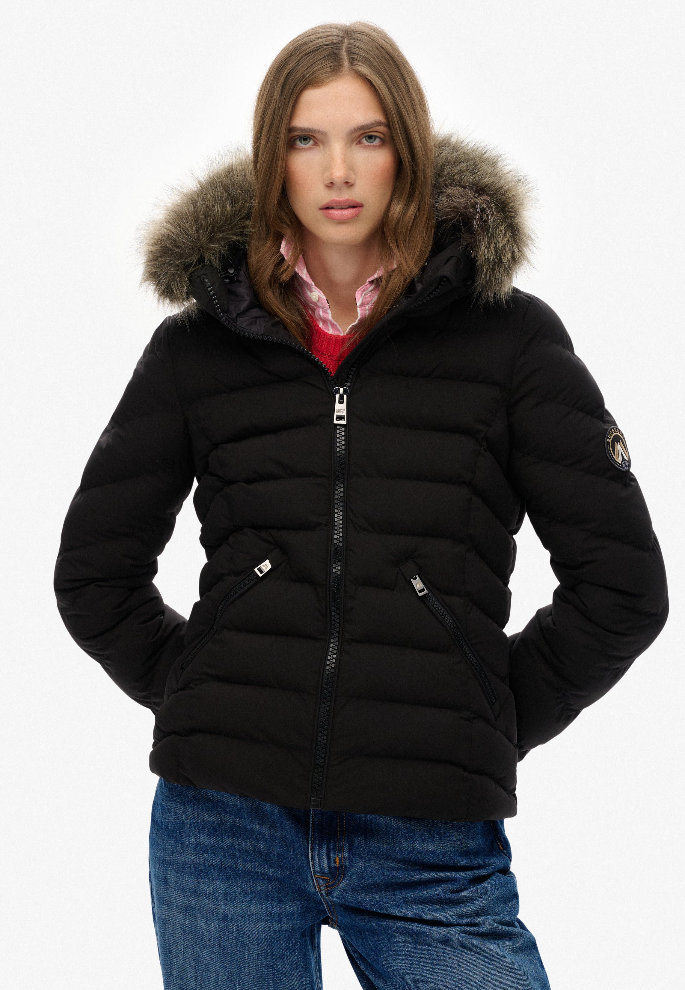 Fuji Faux Fur Hood Padded Jacket