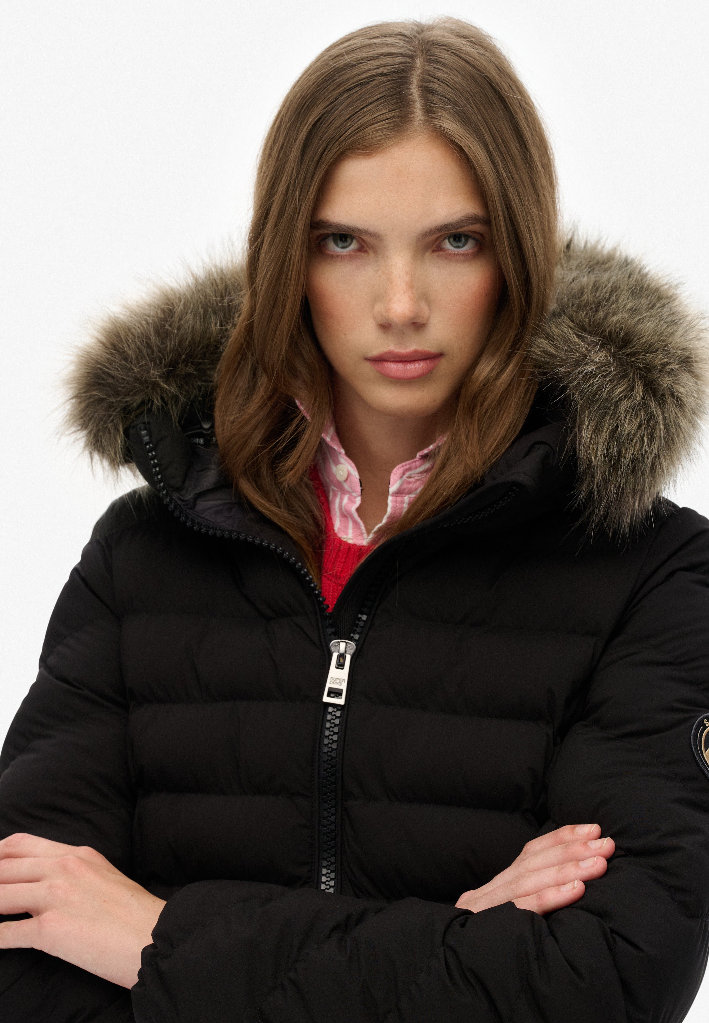 Fuji Faux Fur Hood Padded Jacket
