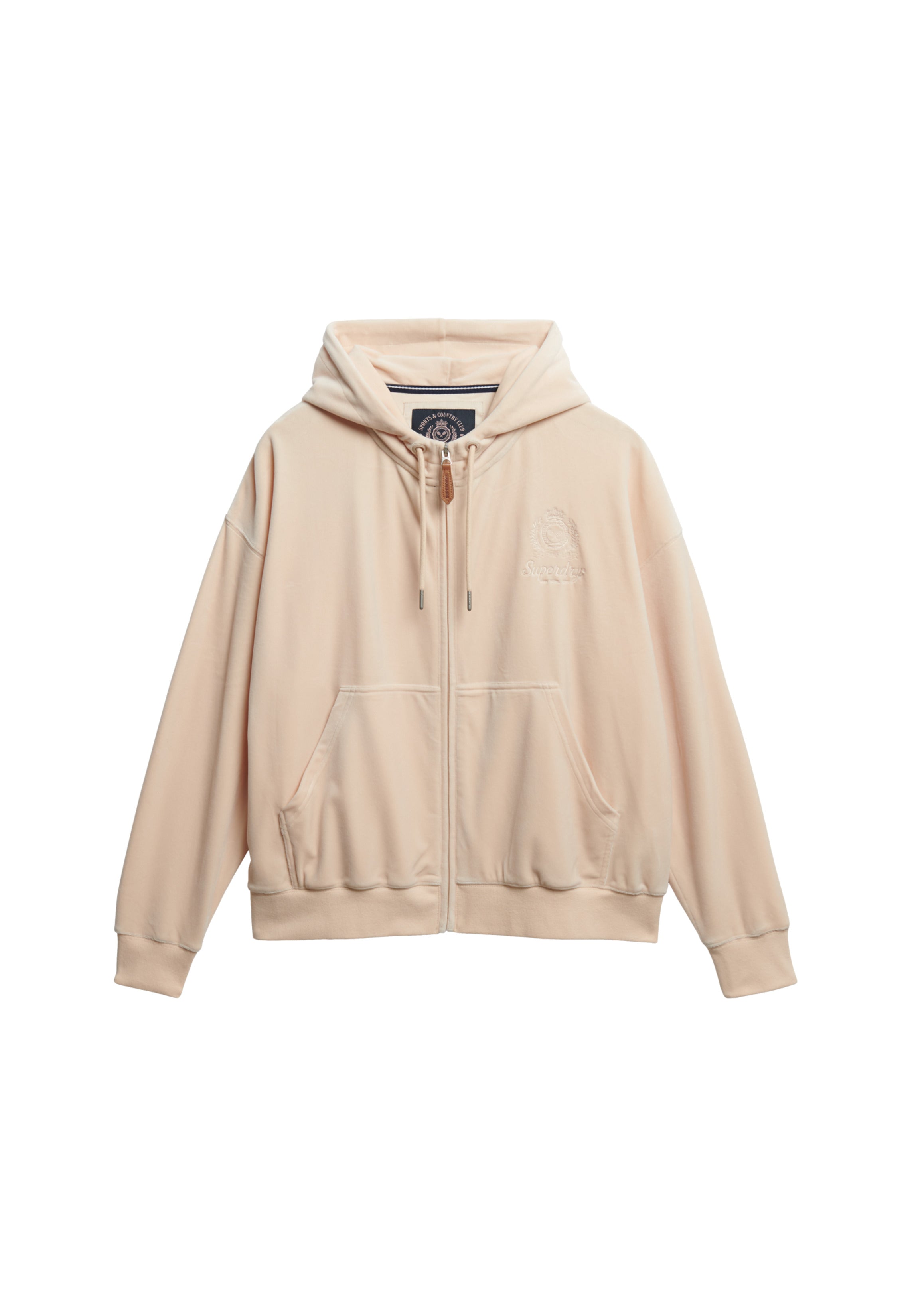 هودي مخملي بسحاب من كانتري كلوب