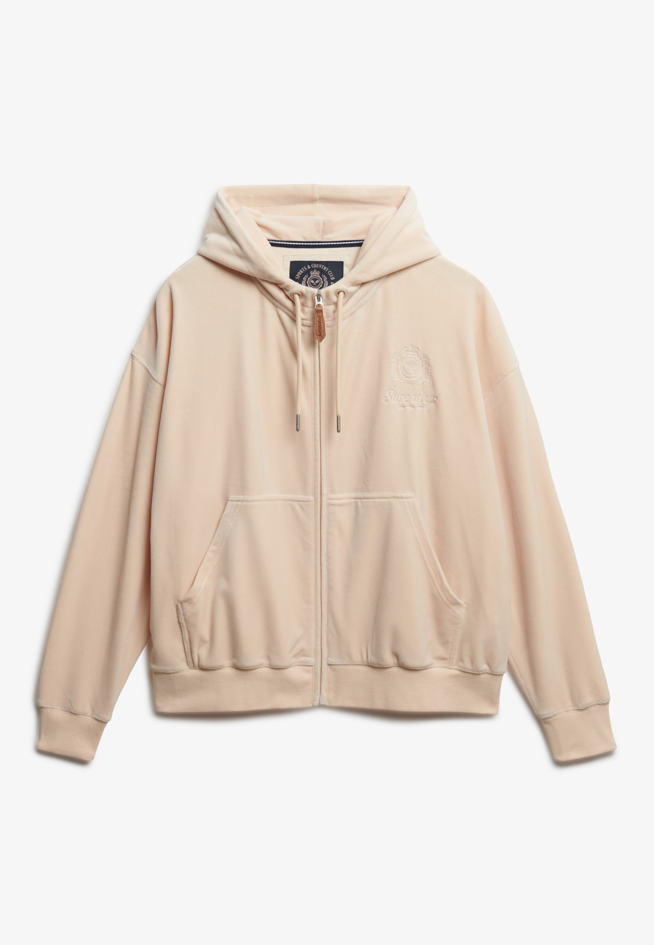 Country Club Velour Zip Hoodie