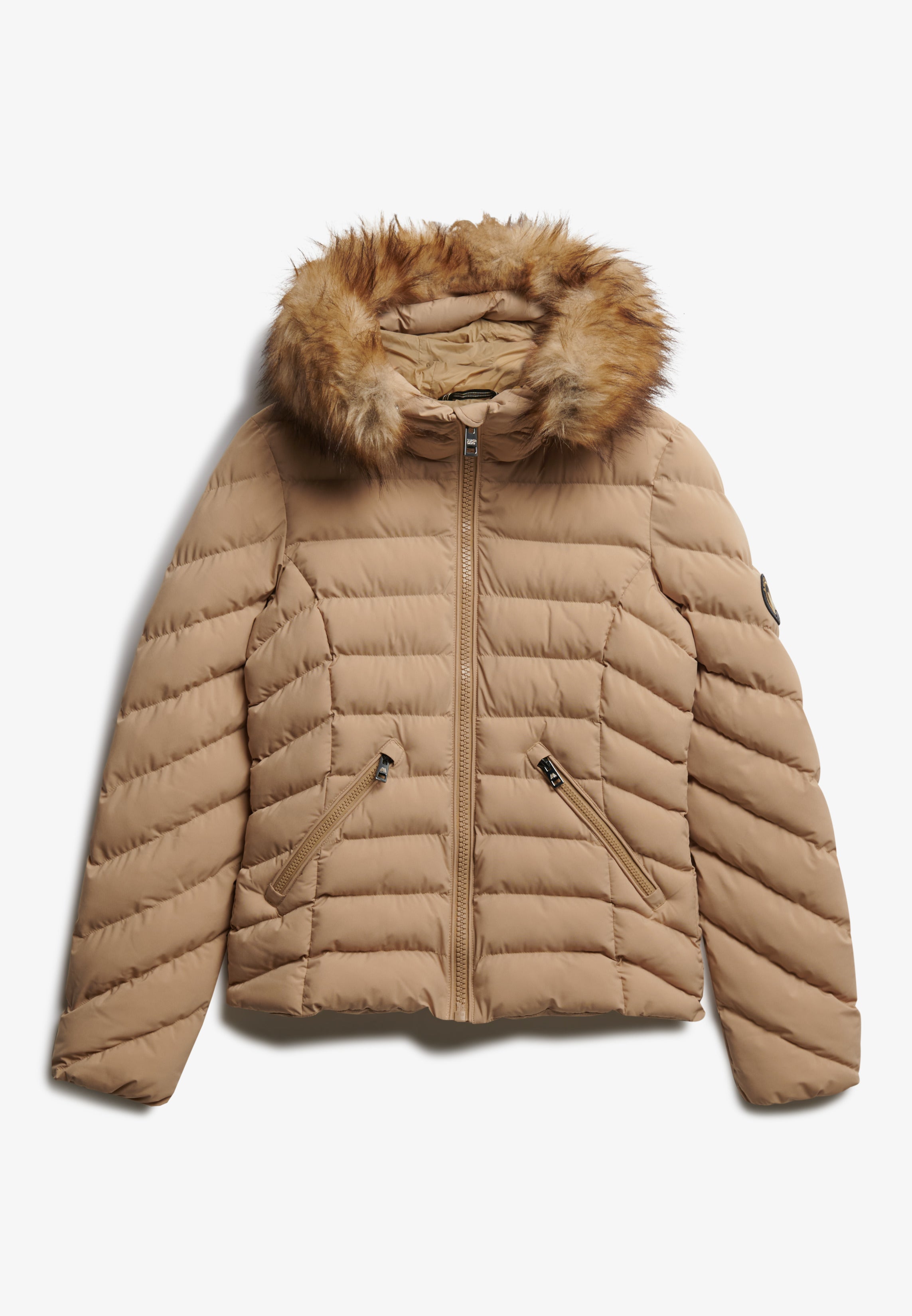 Fuji Faux Fur Hood Padded Jacket