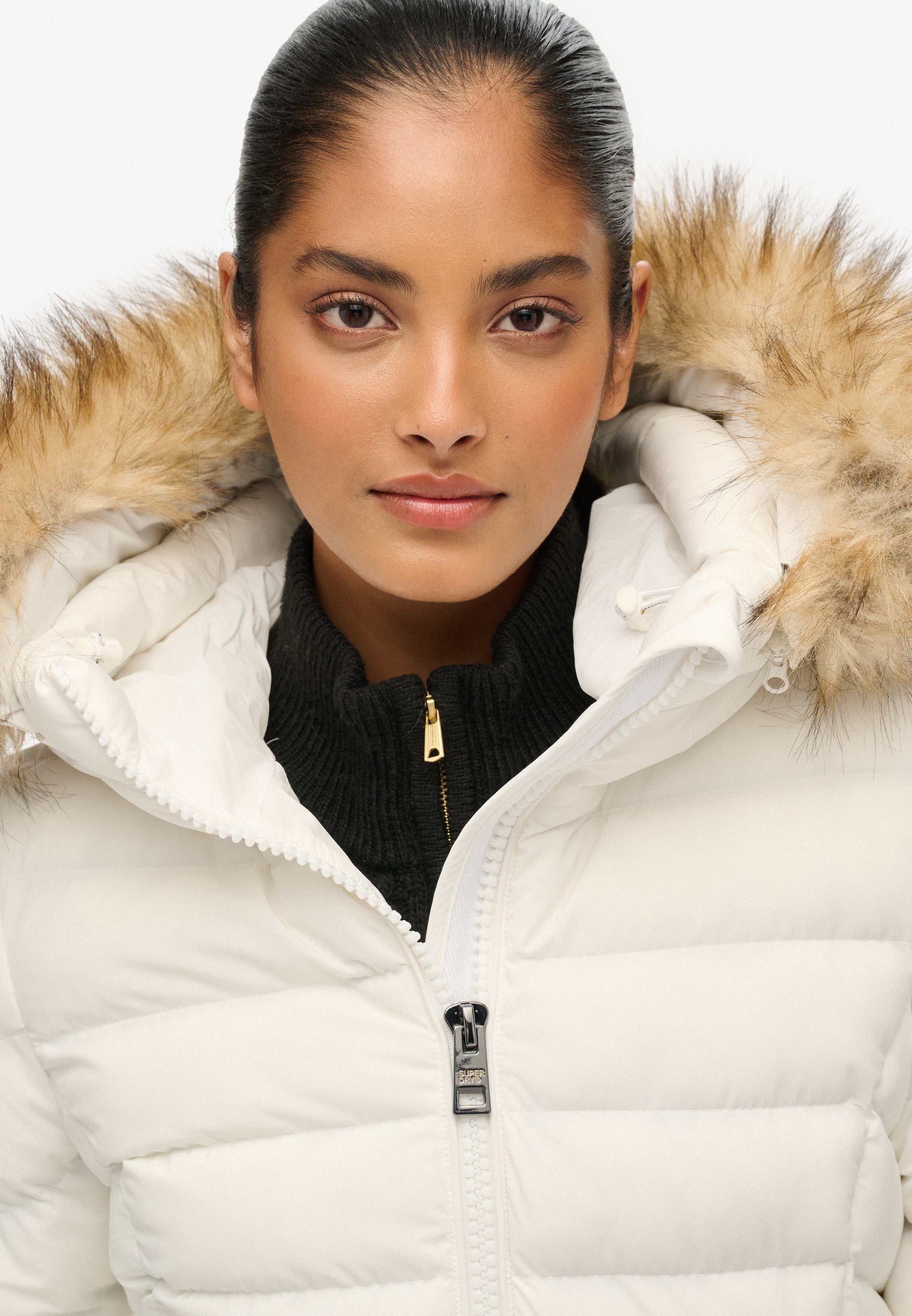Fuji Faux Fur Hood Padded Jacket