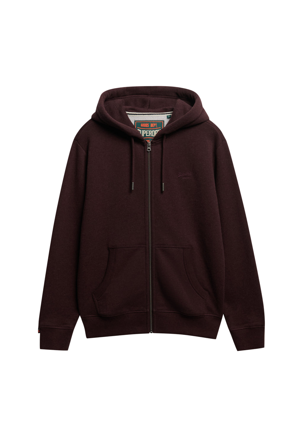 Essential Logo Half Brushed Zip Hoodie