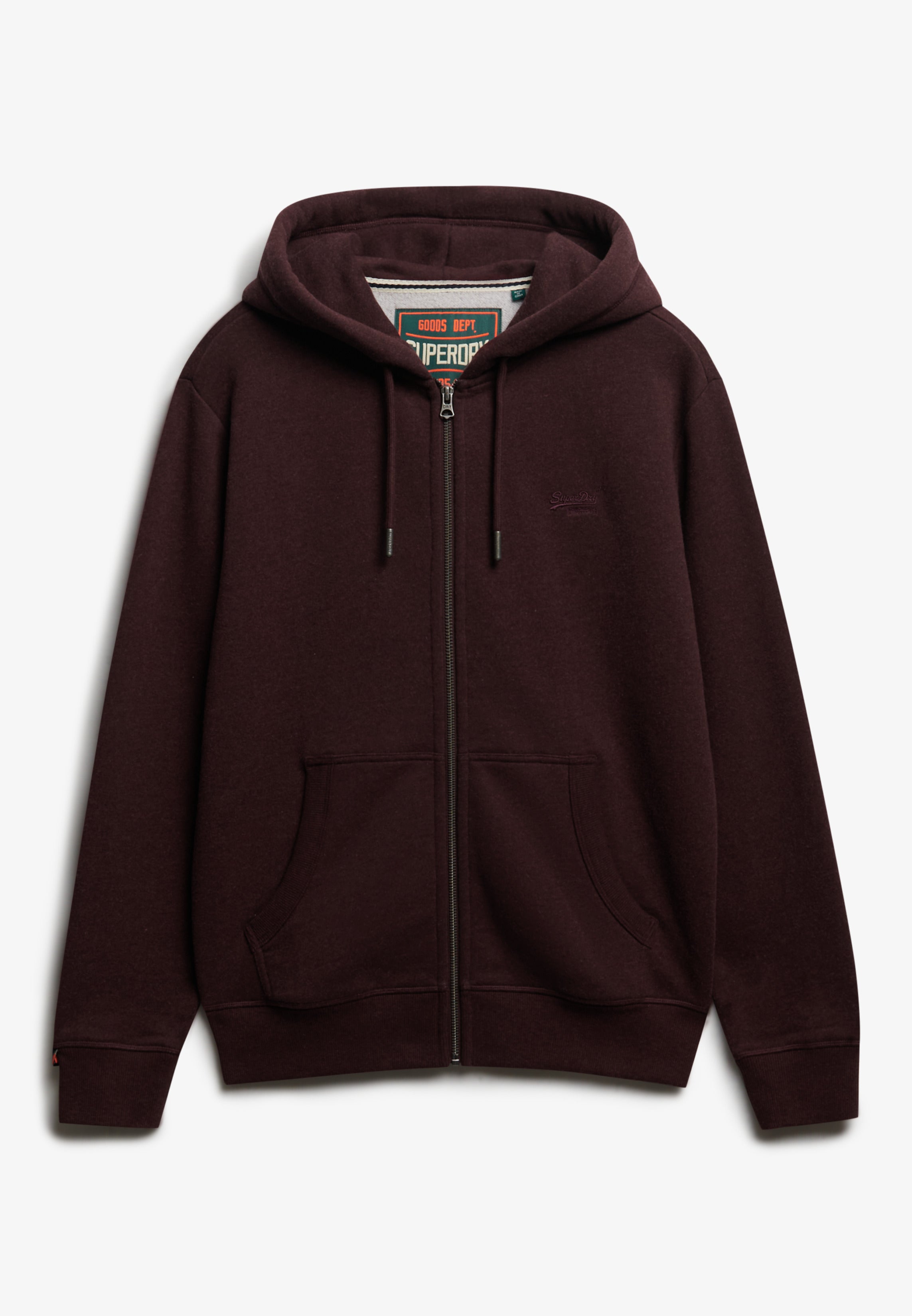 Essential Logo Half Brushed Zip Hoodie