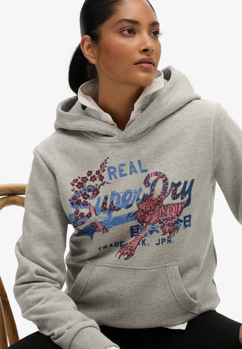 Tokyo Vintage Logo Relaxed Hoodie