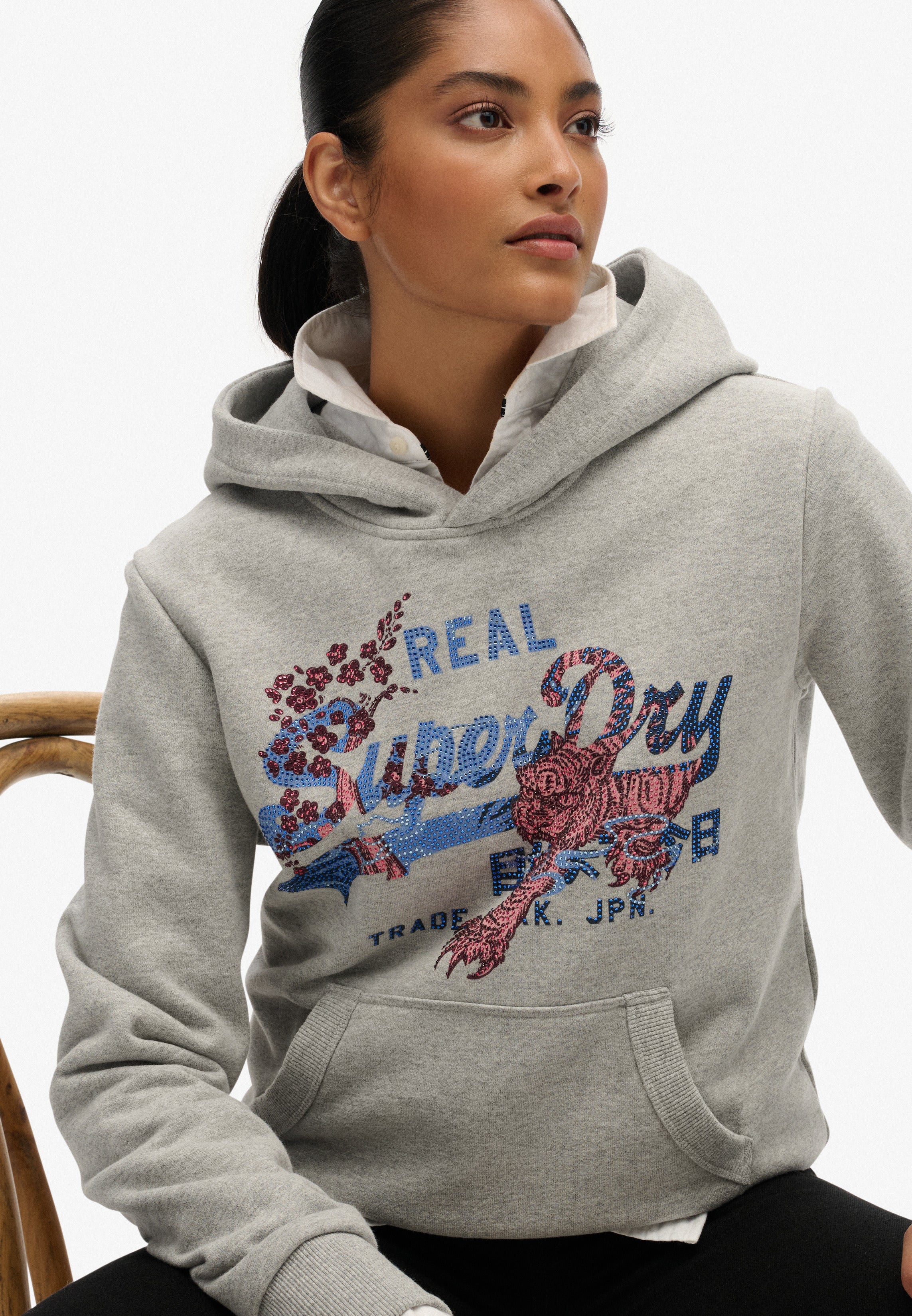 Tokyo Vintage Logo Relaxed Hoodie