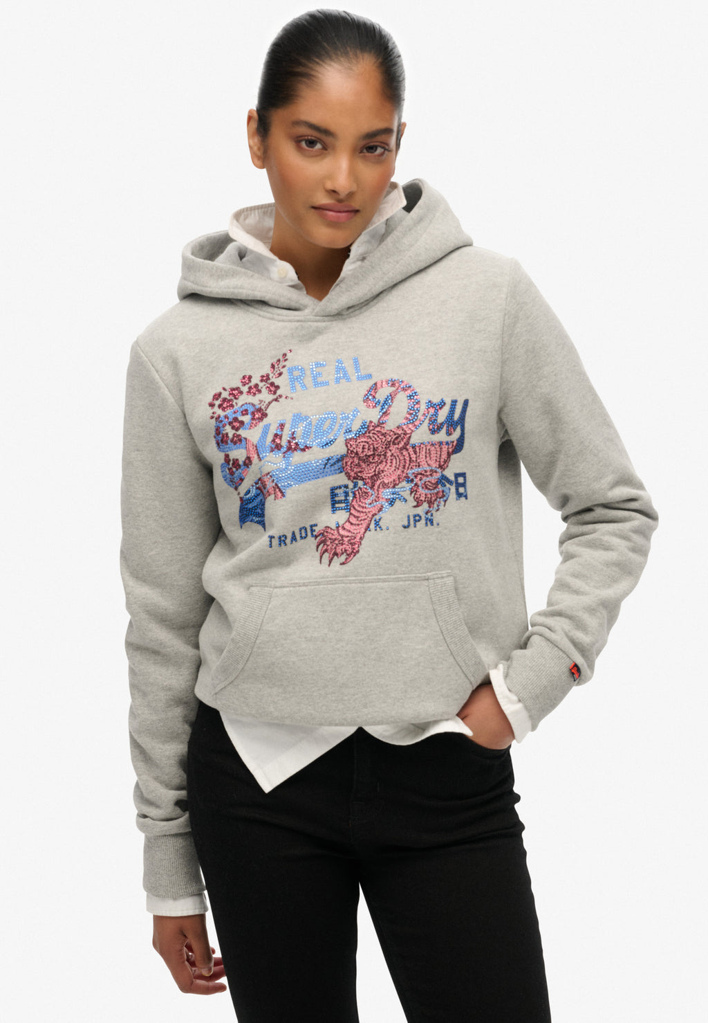Tokyo Vintage Logo Relaxed Hoodie