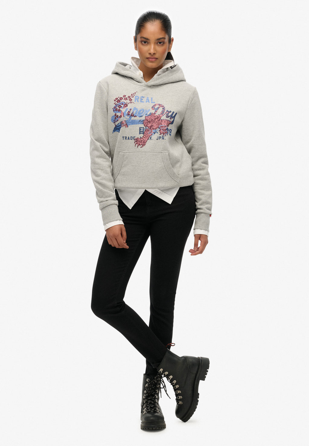 Tokyo Vintage Logo Relaxed Hoodie