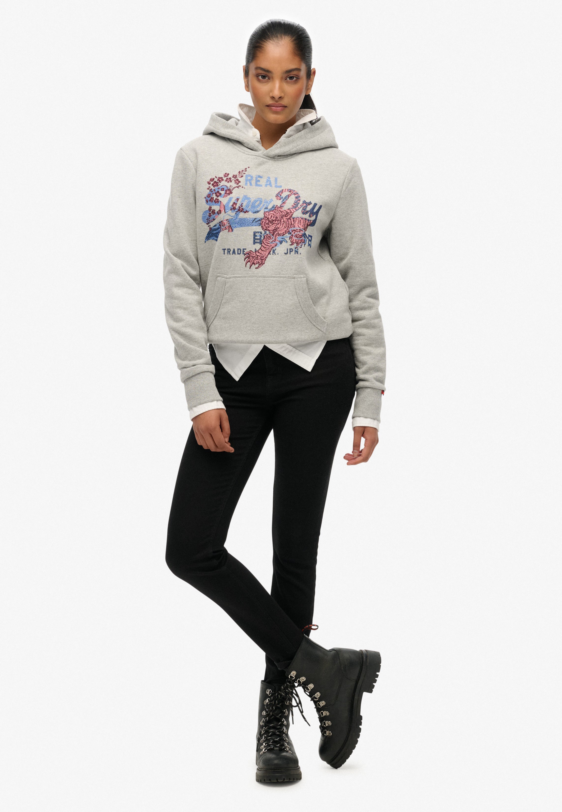 Tokyo Vintage Logo Relaxed Hoodie