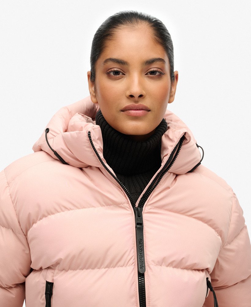 Hooded Sports Puffer Jacket
