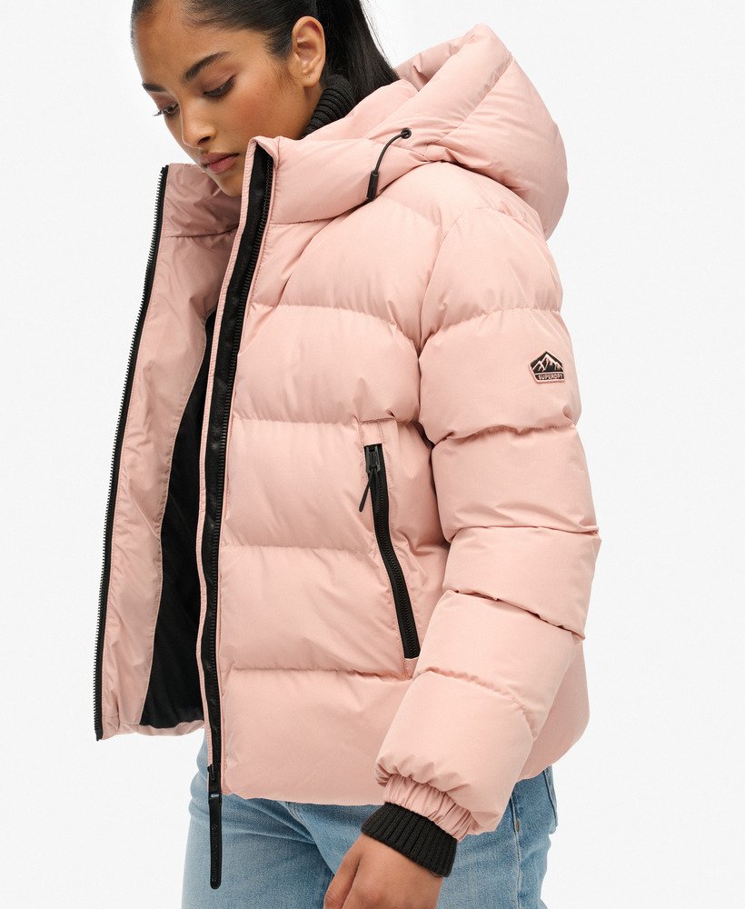 Hooded Sports Puffer Jacket
