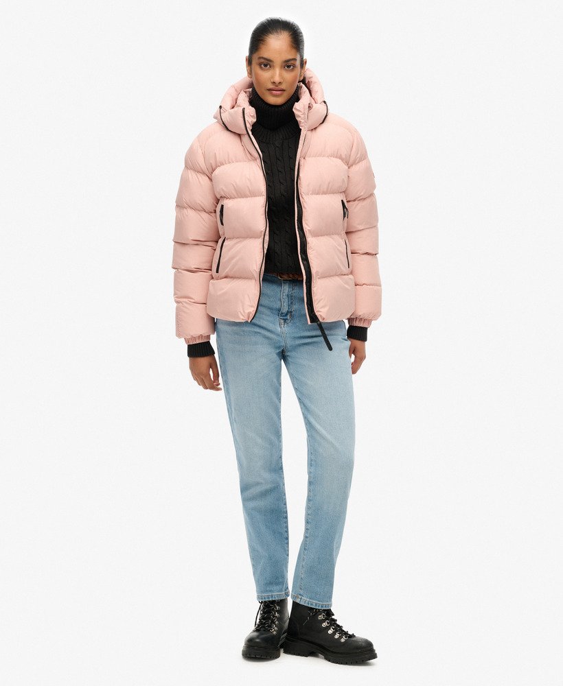 Hooded Sports Puffer Jacket