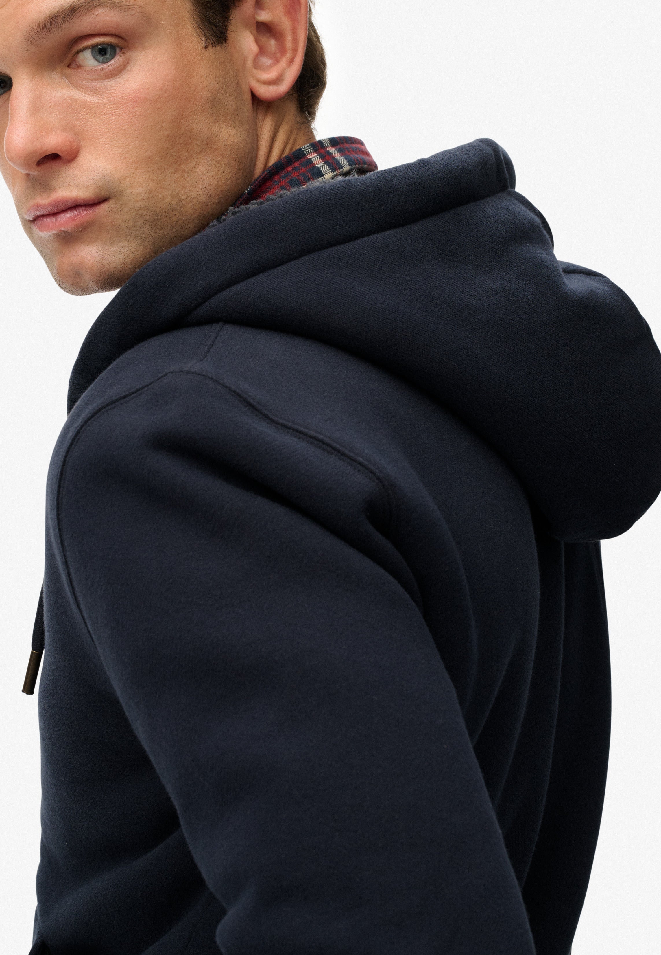 Borg Lined Zip Hoodie