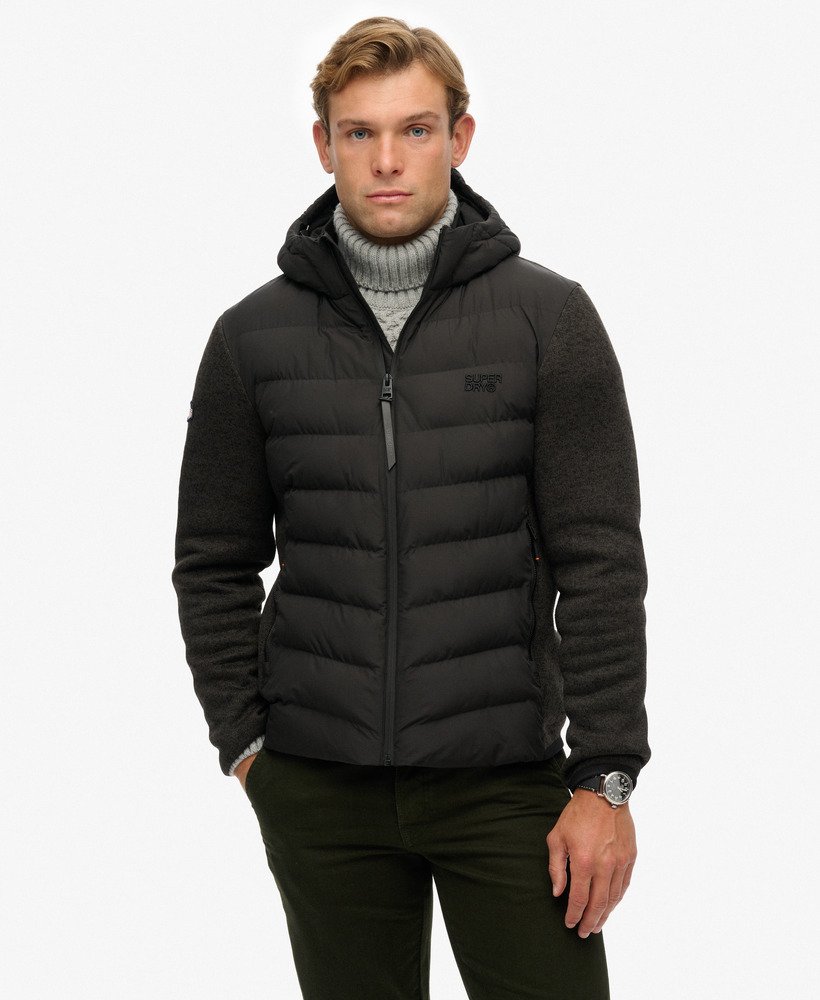 Hooded Storm Knit Hybrid Jacket