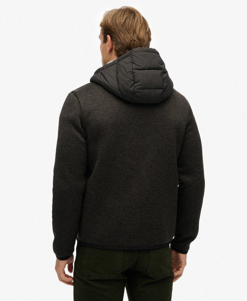 Hooded Storm Knit Hybrid Jacket