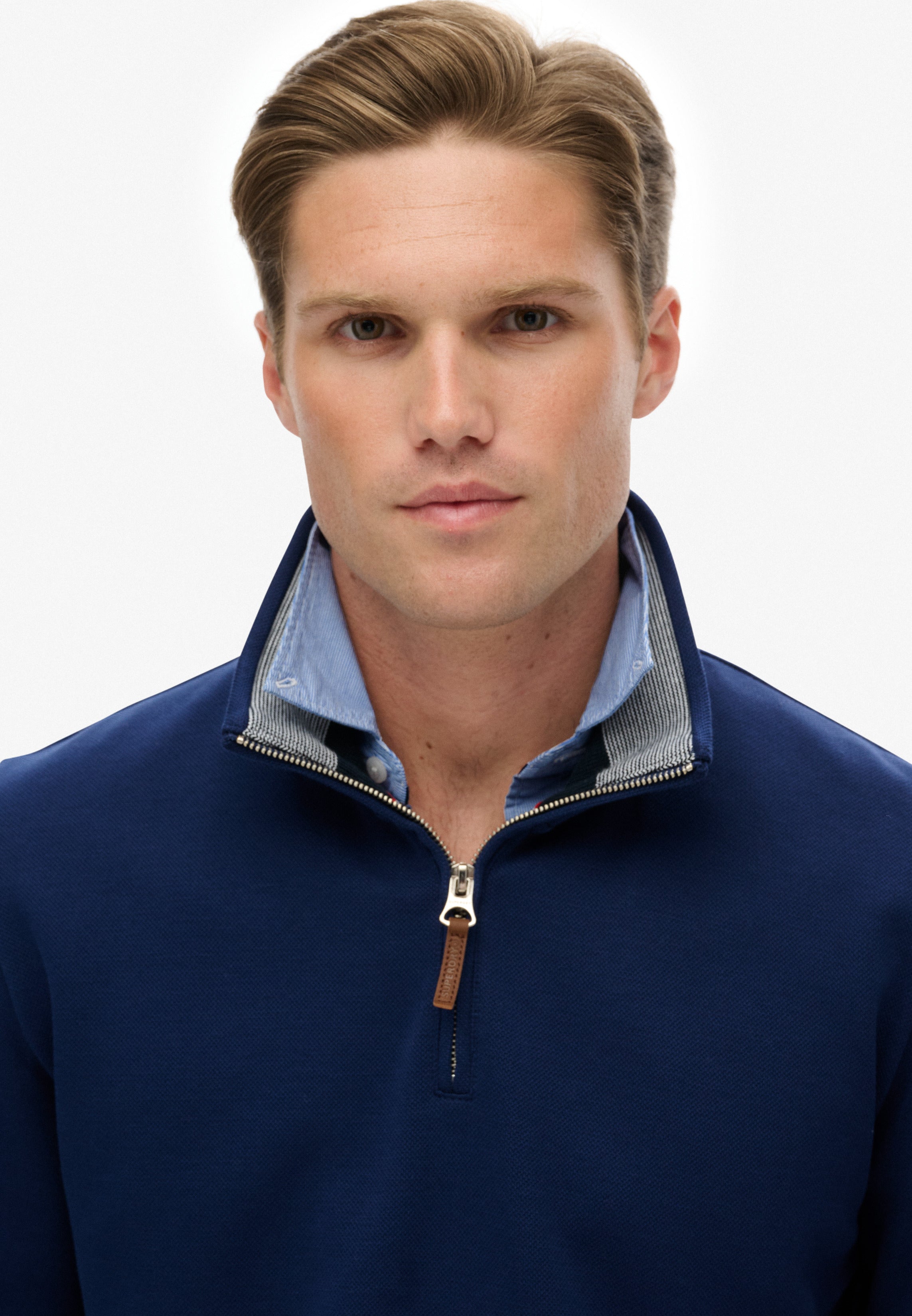 Core Pique Half Zip Sweatshirt