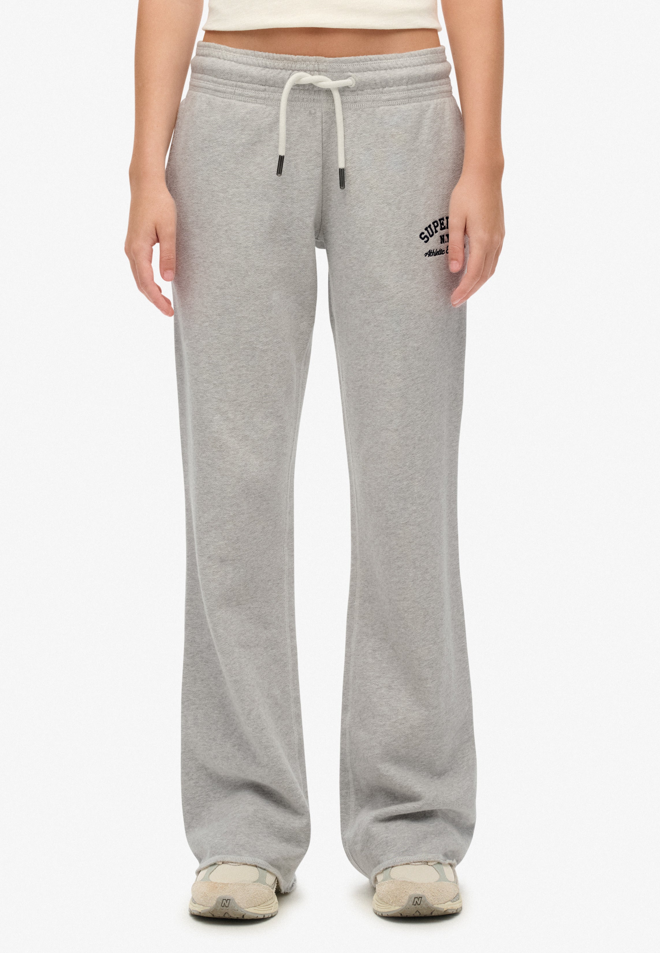 Athletic Embroidered Flare Joggers