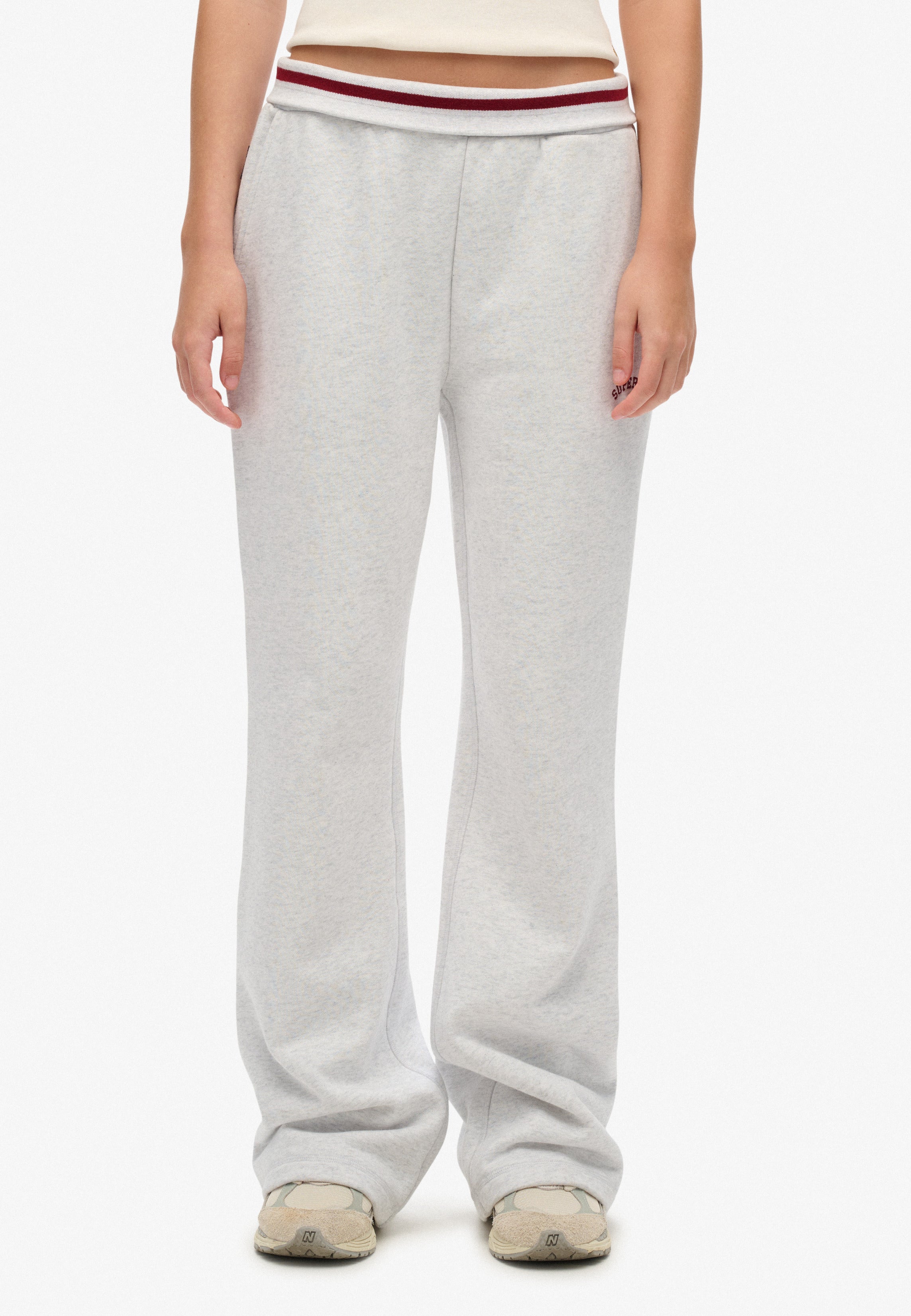 Athletic Essentials Logo Low Rise Flare Jogger