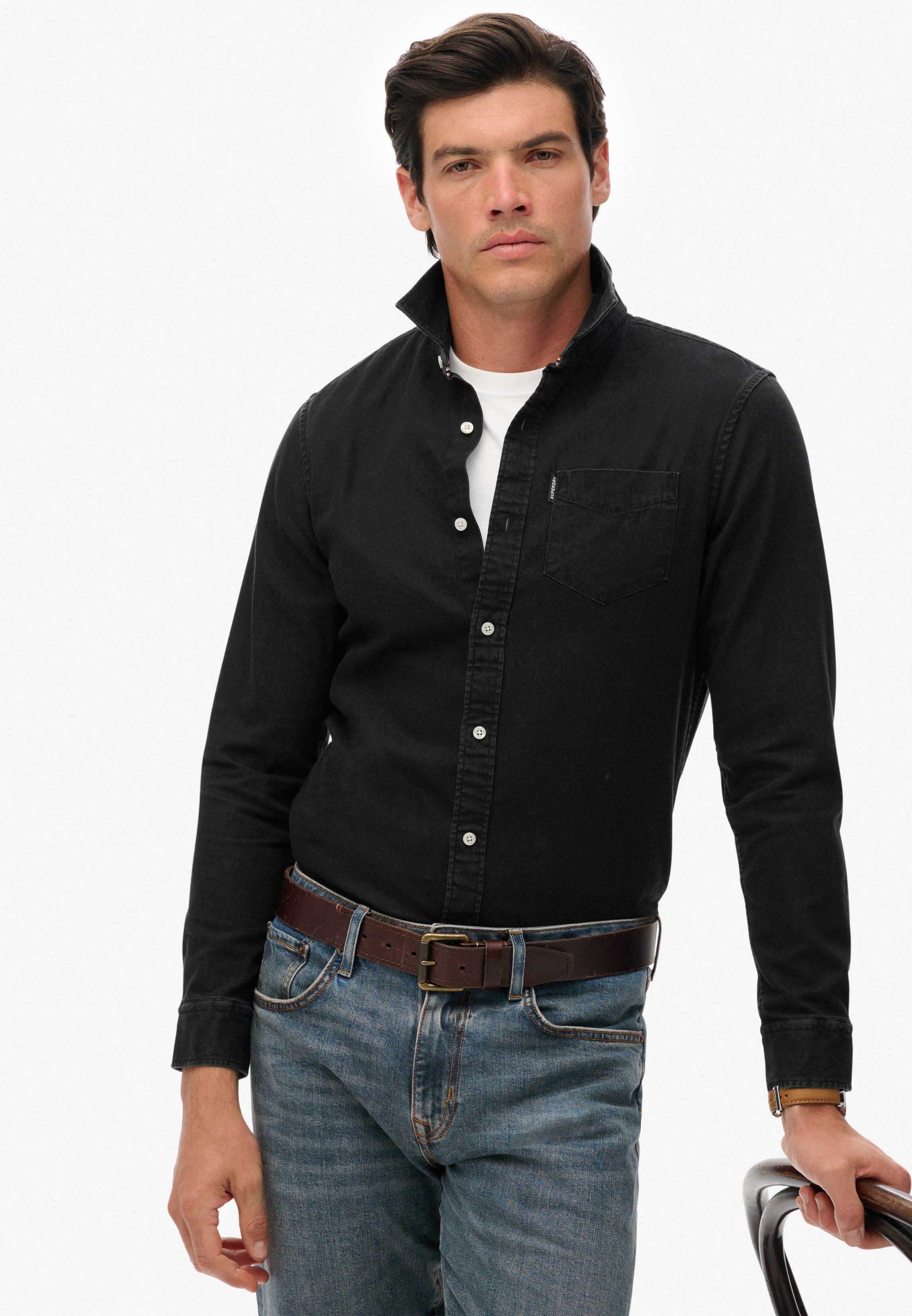 Essential Long Sleeve Denim Shirt