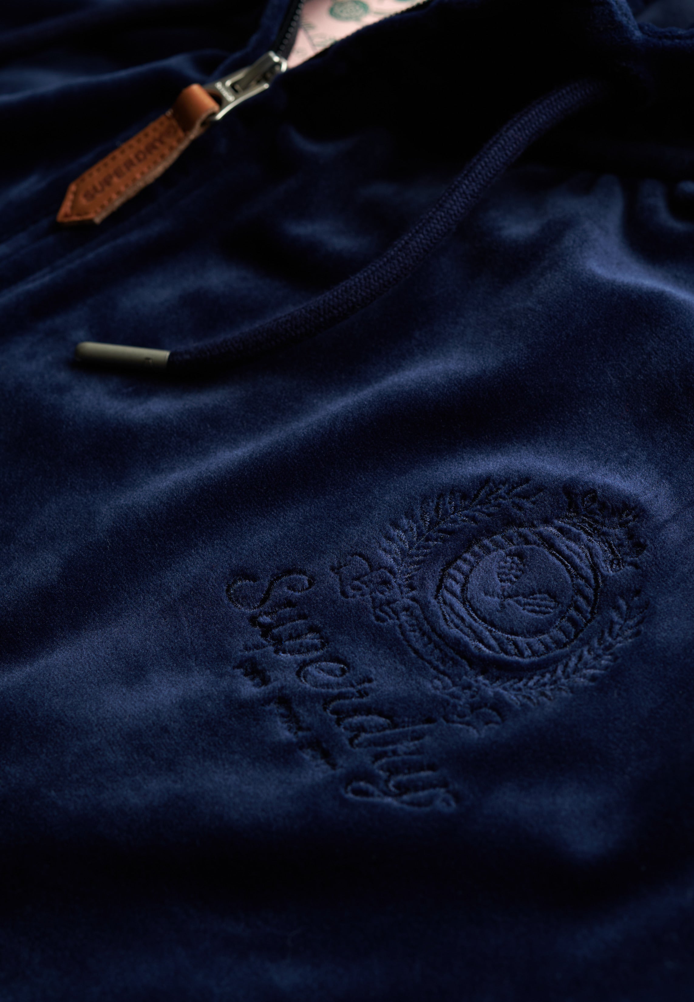 Country Club Velour Zip Hoodie