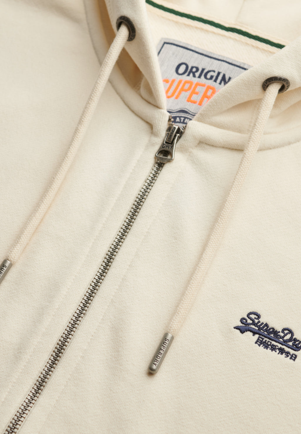 Essential Logo Half Brushed Zip Hoodie