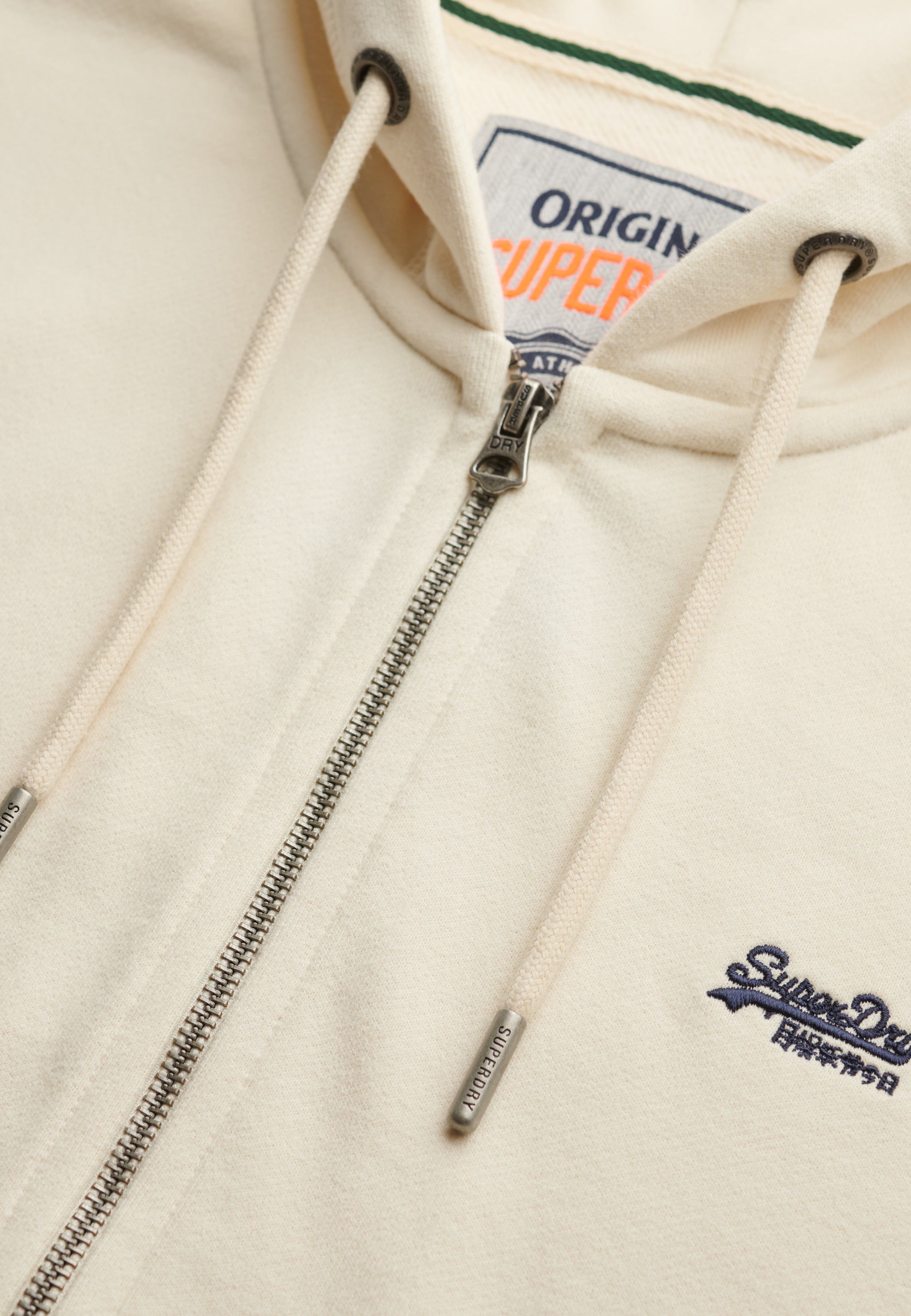 Essential Logo Half Brushed Zip Hoodie