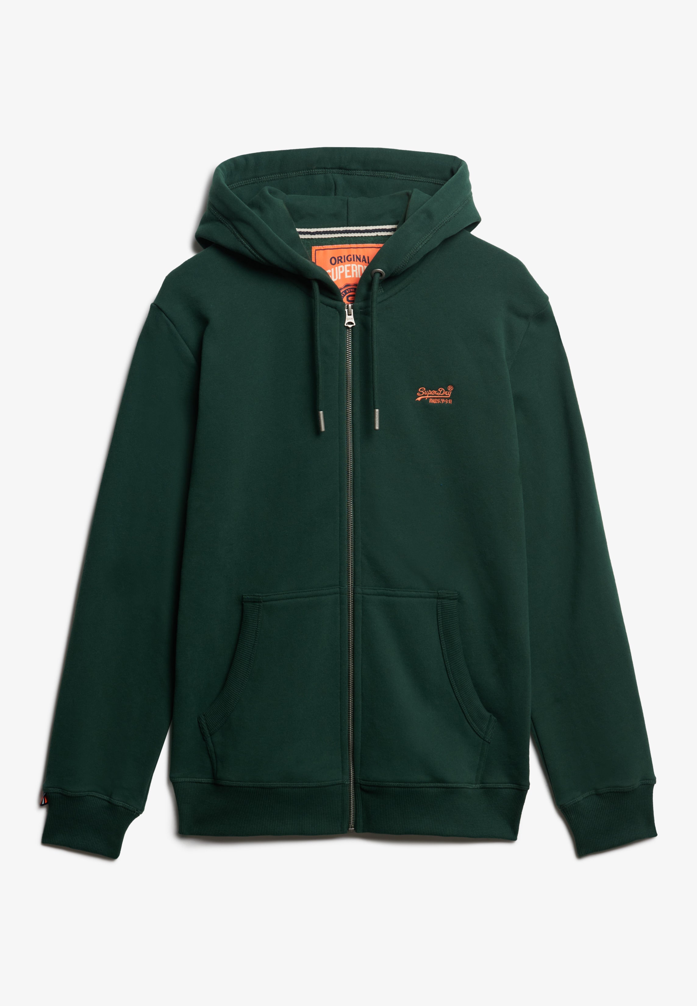 Essential Logo Half Brushed Zip Hoodie
