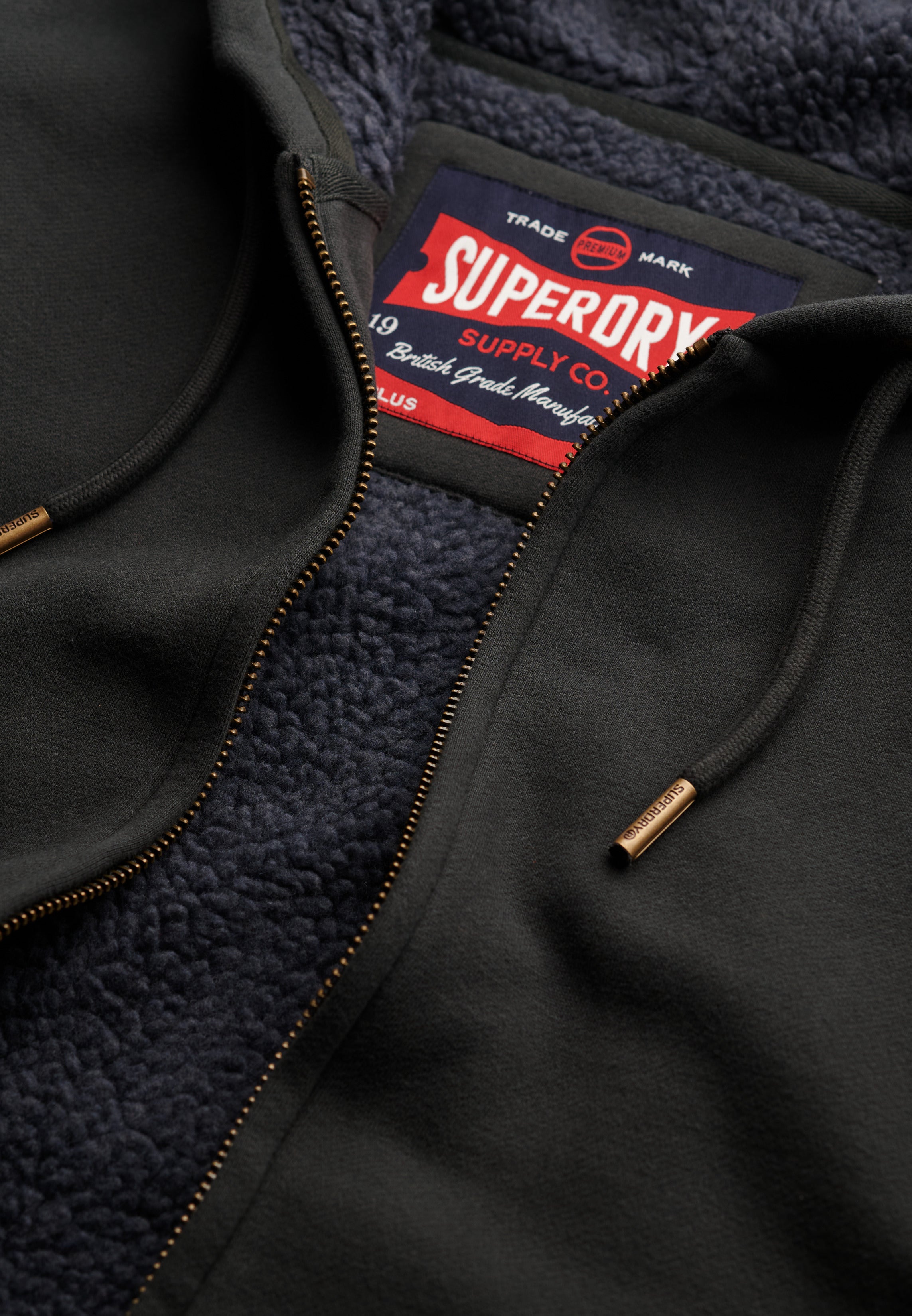 Borg Lined Zip Hoodie