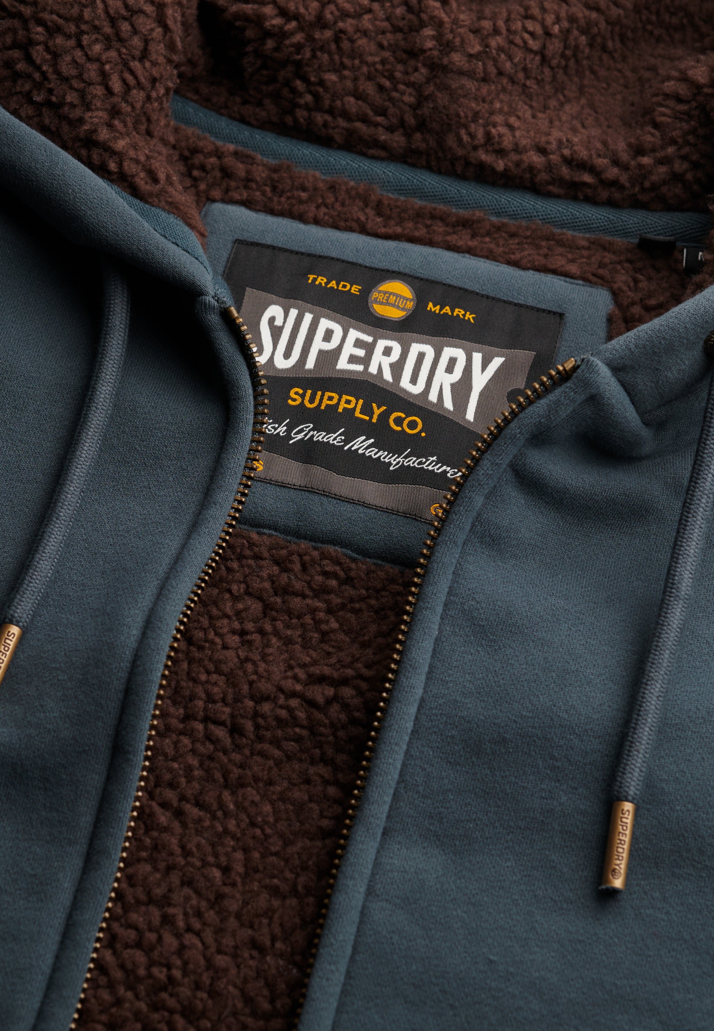 Borg Lined Zip Hoodie