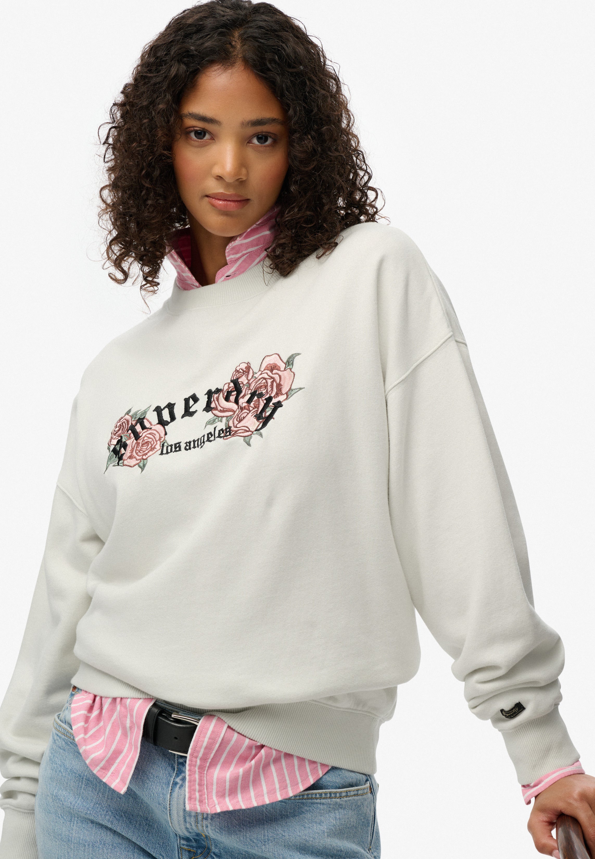 Night Garden Oversized Crew Sweatshirt