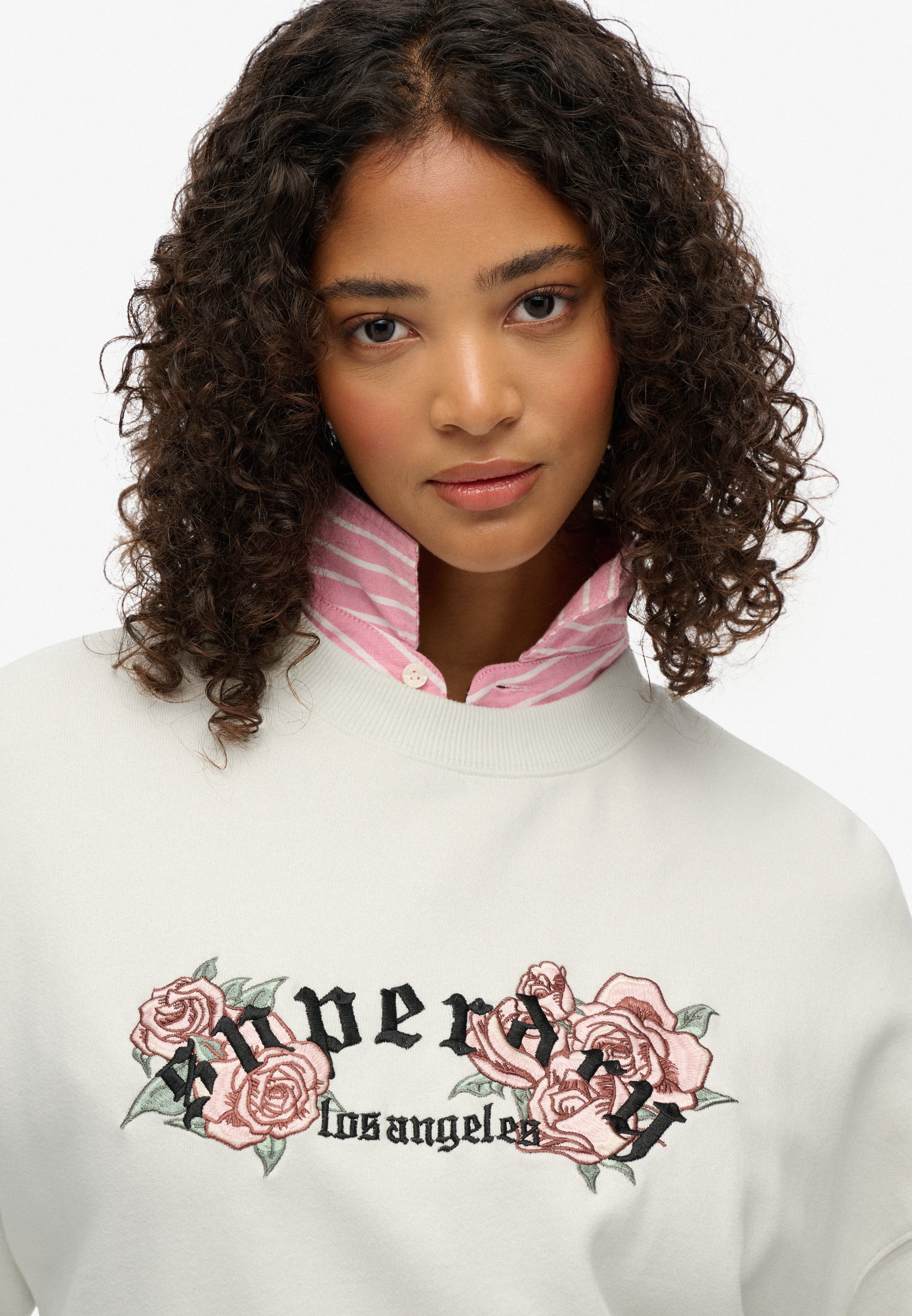 Night Garden Oversized Crew Sweatshirt