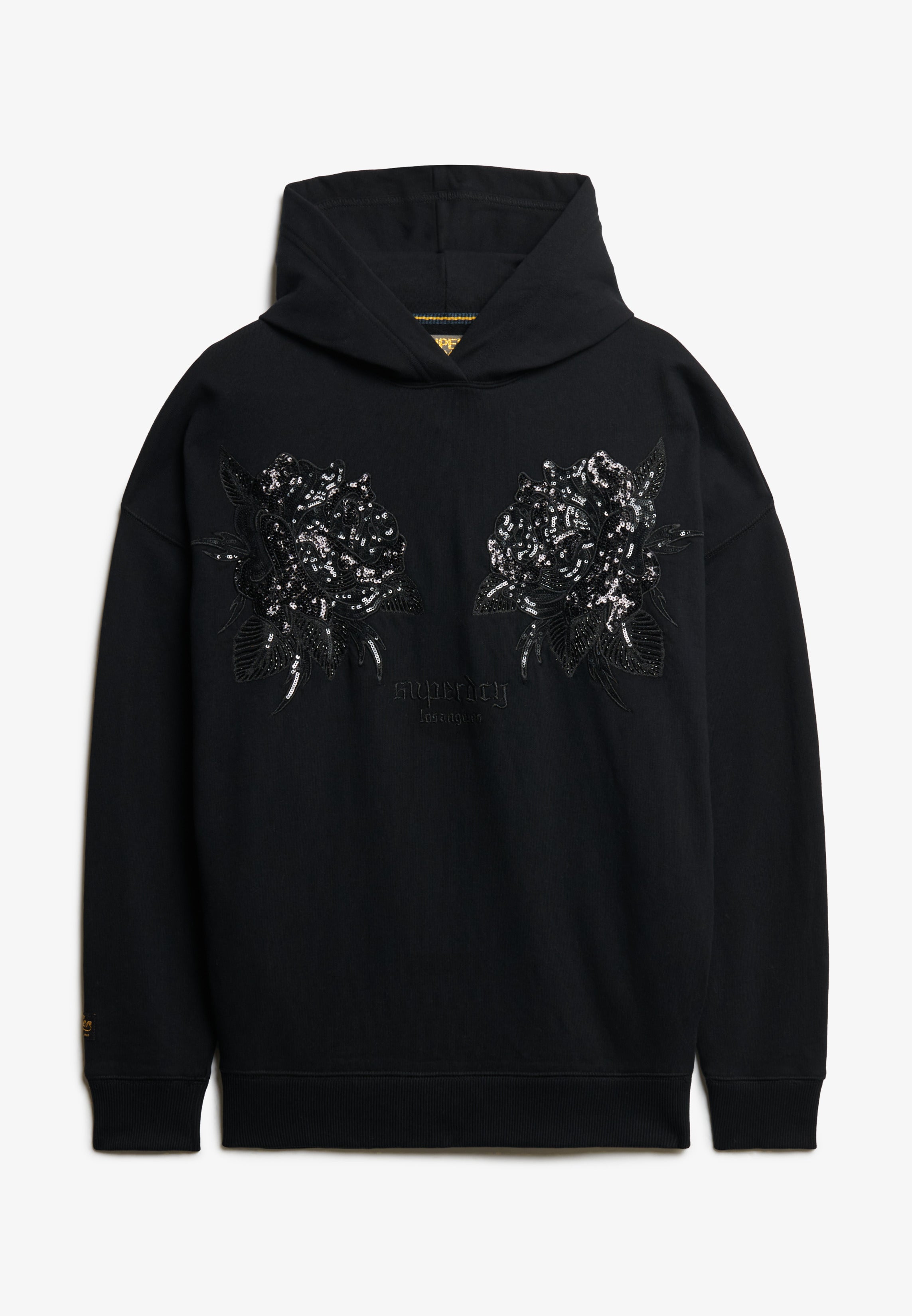 Tattoo Embellished Oversized Hoodie