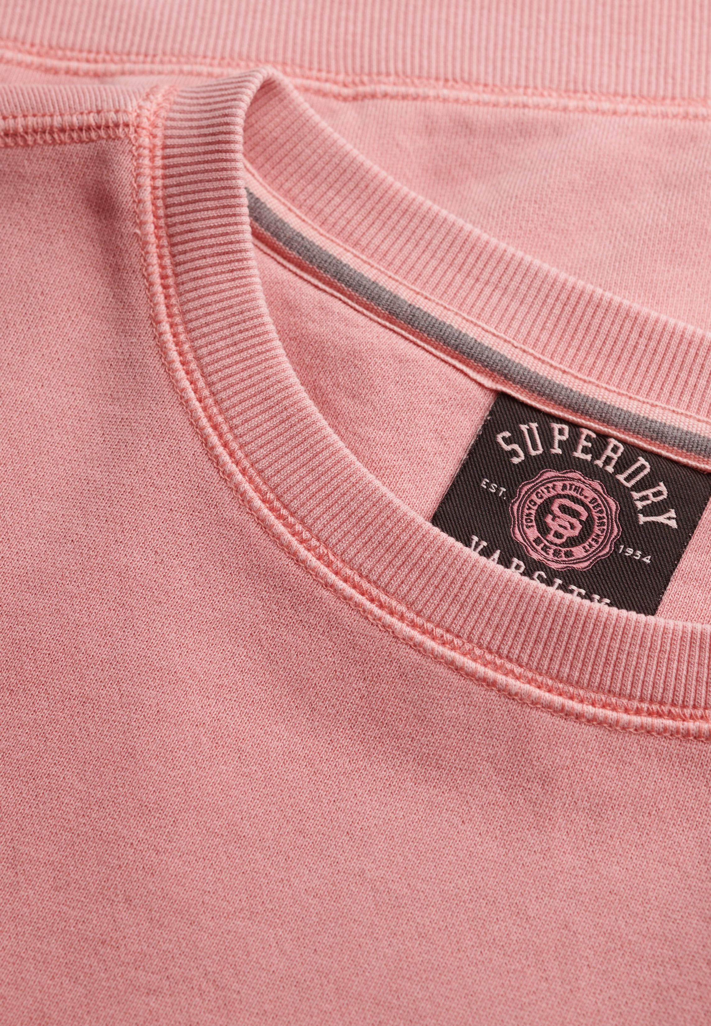 Essential Logo Garment Dyed Crew Sweatshirt